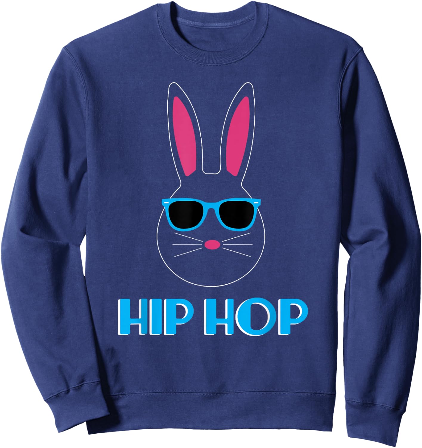 Hip Hop Easter Bunny Sweatshirt - Sweatshirt | Navy