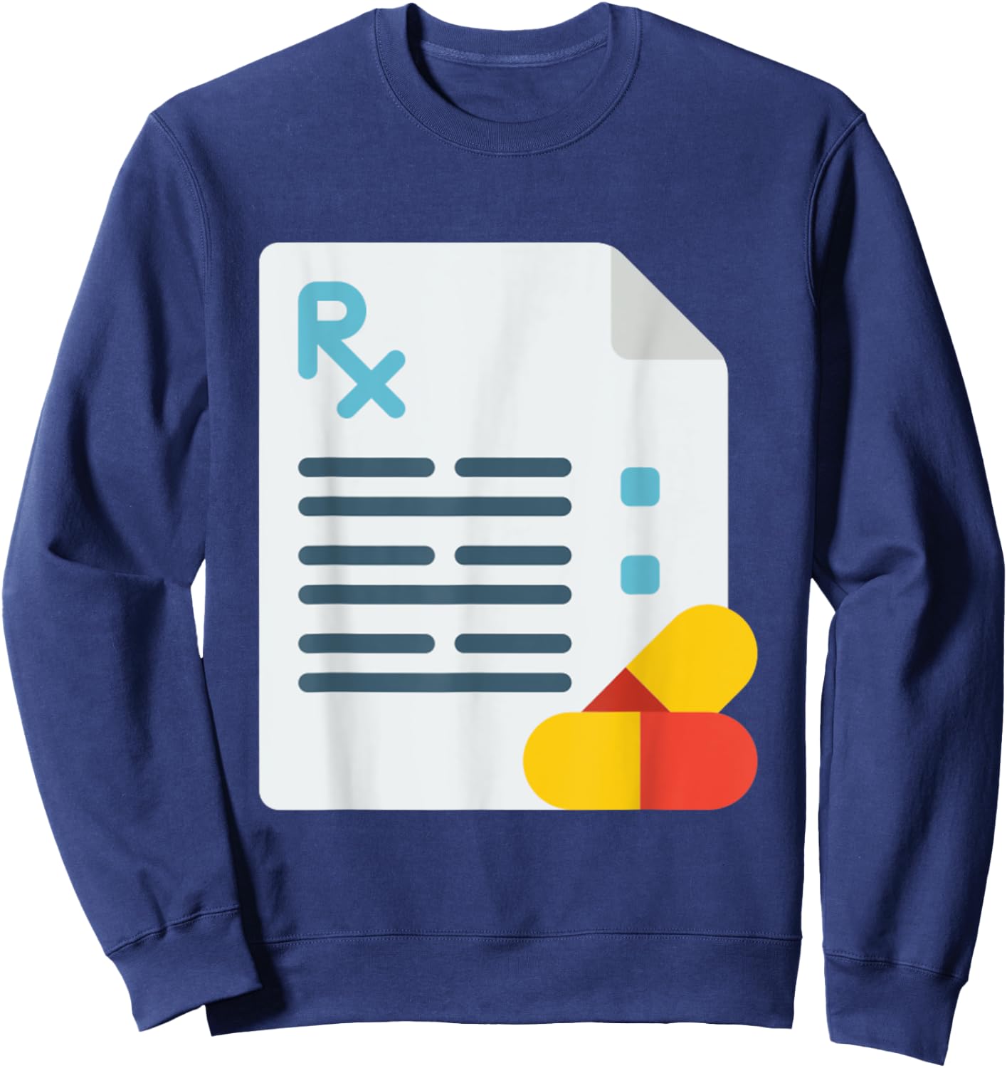 Rx Pharmacy Technician Pharmacist Medicine Sweatshirt - Sweatshirt | Navy