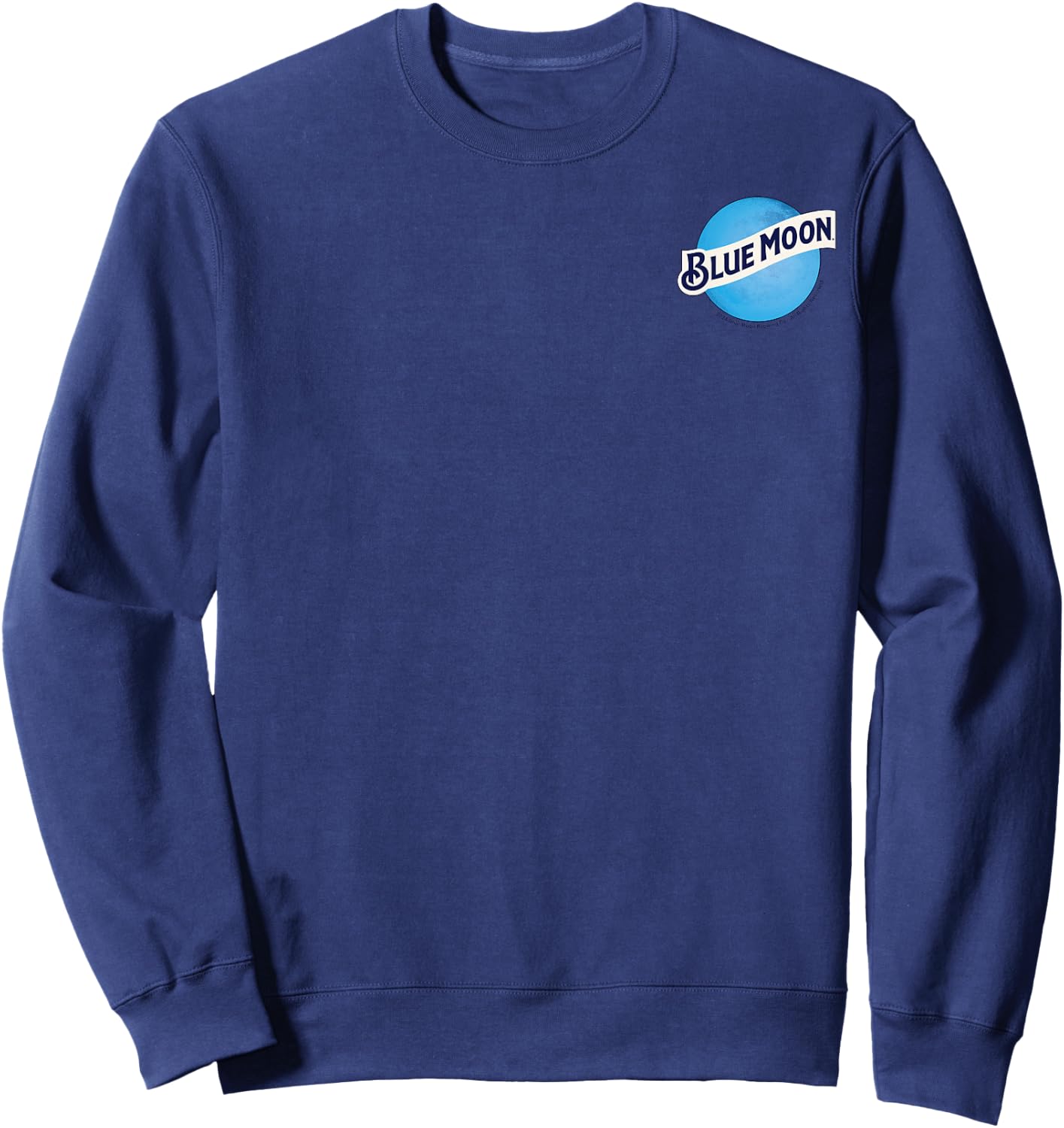 Blue Moon Round Logo Sweatshirt - Sweatshirt | Navy