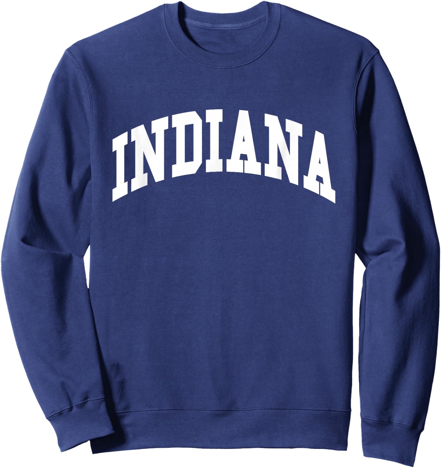 Graphic Crew Inc. INDIANA - Throwback Design - Classic , Small, Red Sweatshirt - Sweatshirt | Navy
