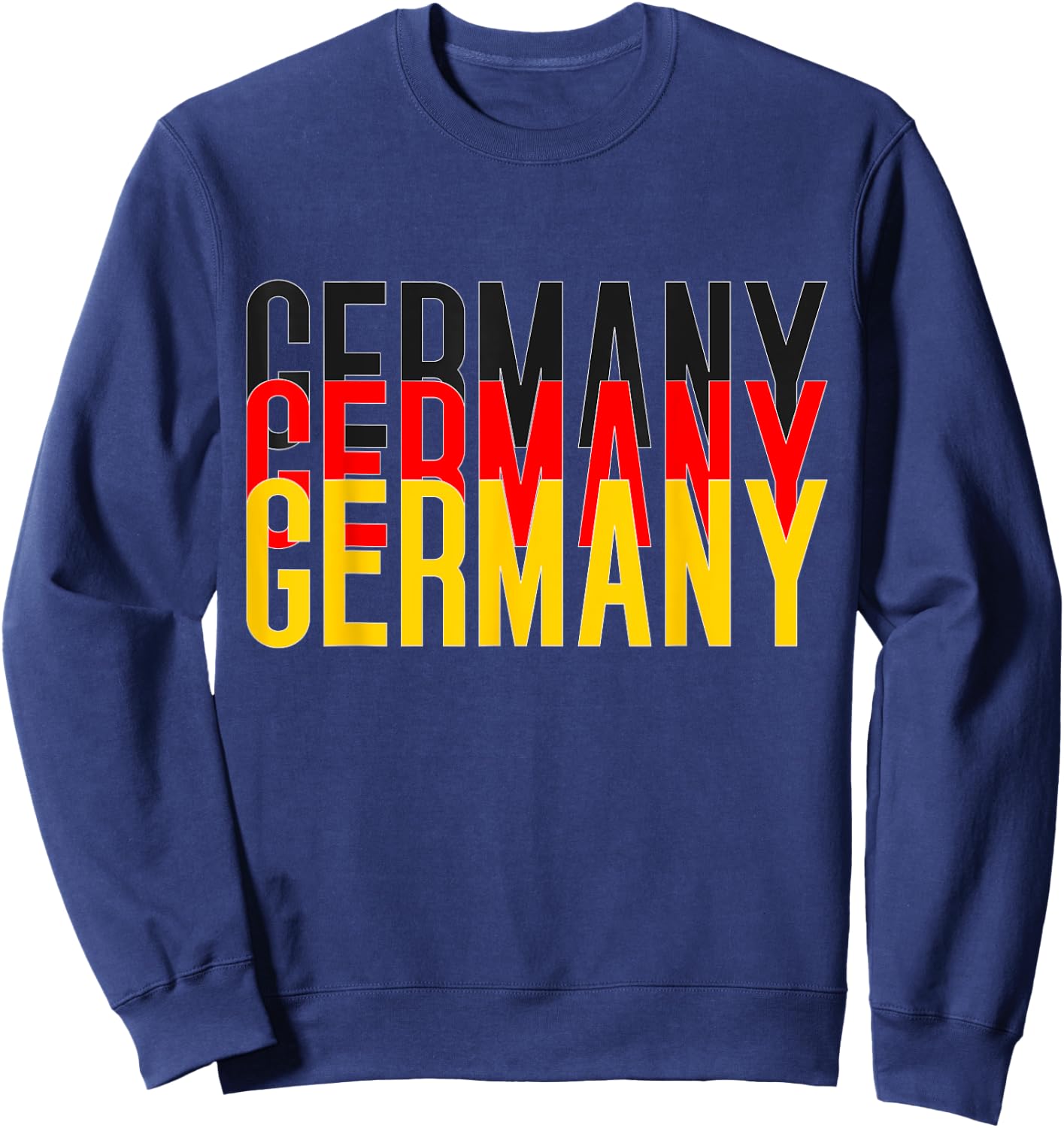 Germany Flag Heartbeat for Germany Men Women Kid Deutschland Sweatshirt - Sweatshirt | Navy