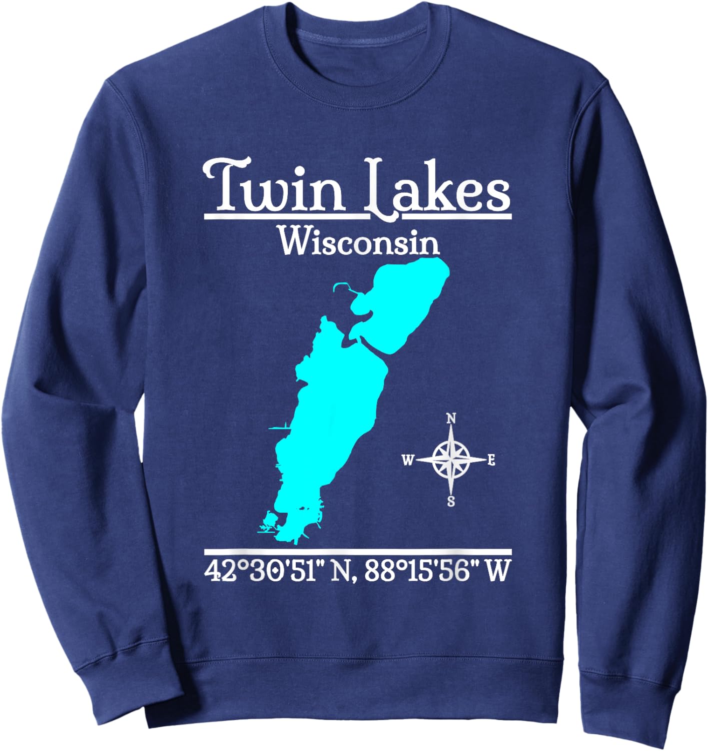 Twin Lakes - Wisconsin Sweatshirt - Sweatshirt | Navy