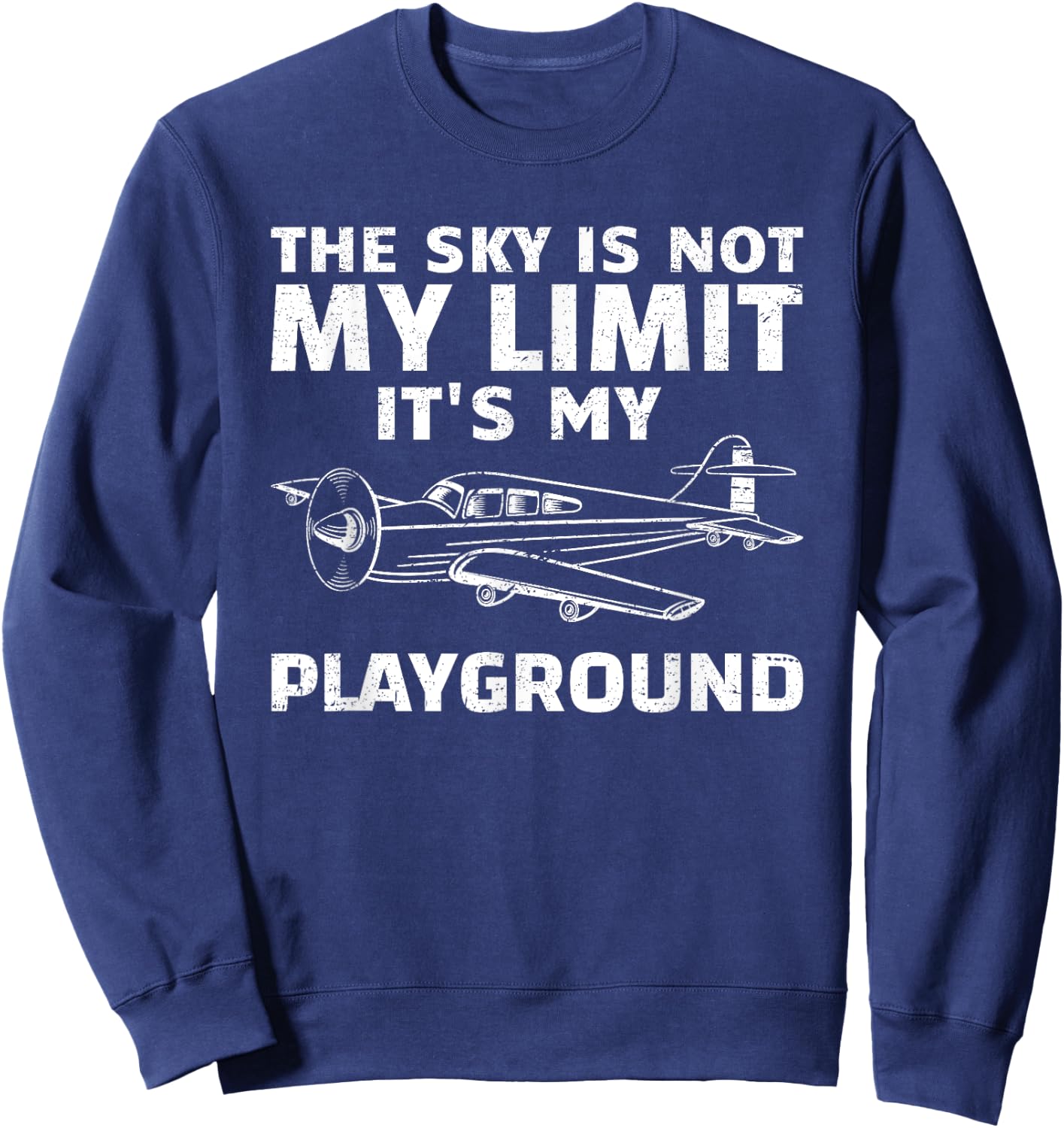 Funny Airplane Women Aviation Pilot Airplane Lovers Sweatshirt - Sweatshirt | Navy
