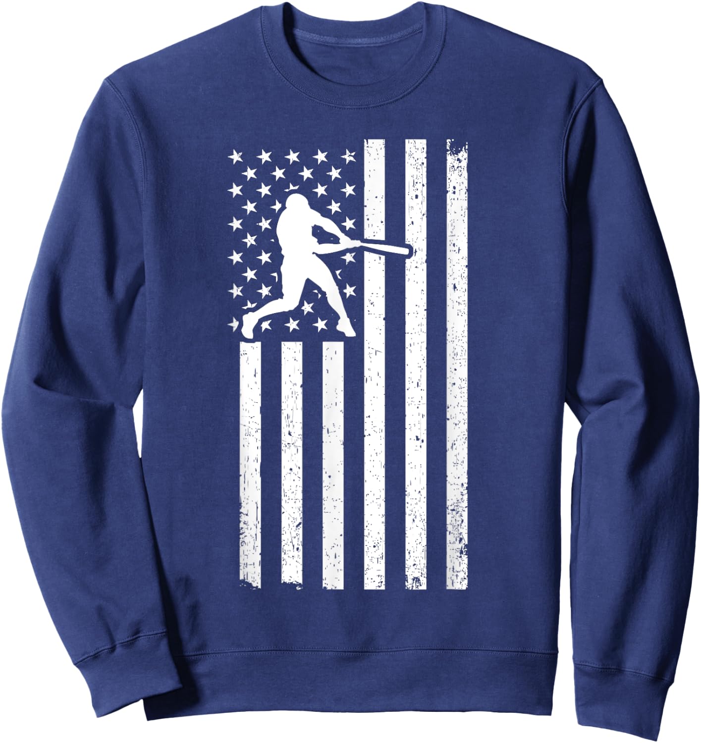 USA Flag Patriot Baseball & Softball Sport & Sweatshirt - Sweatshirt | Navy