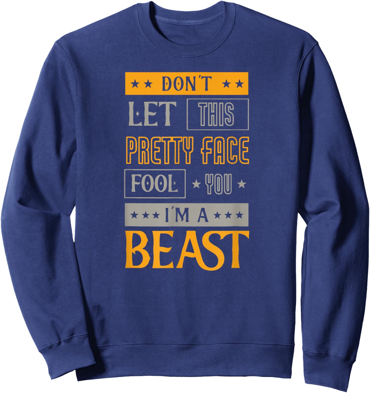 Unleash The Beast, Sport Wrestling Sweatshirt - Sweatshirt | Navy