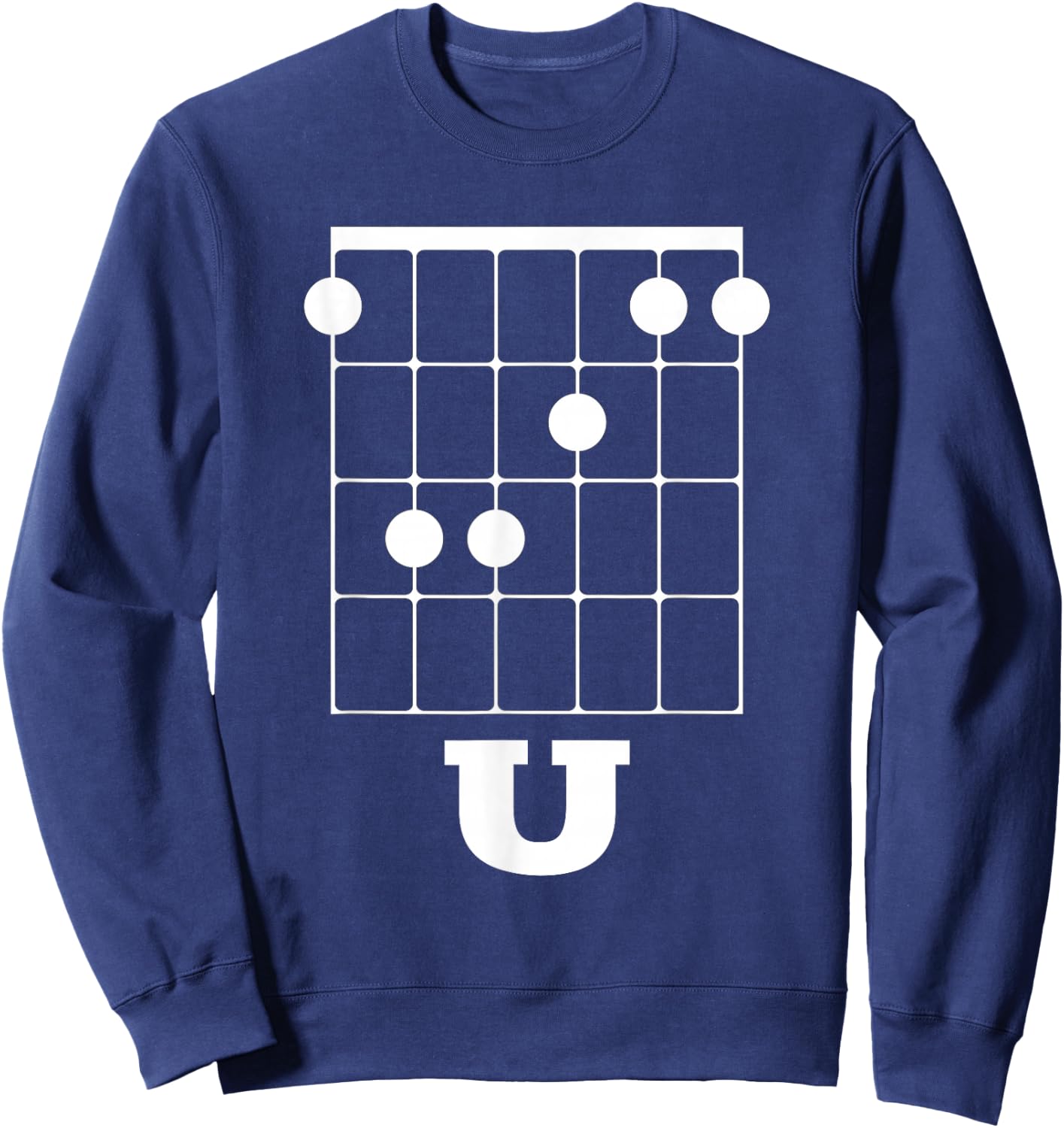 Funny Guitar Shirt - F Chord U Sweatshirt - Sweatshirt | Navy