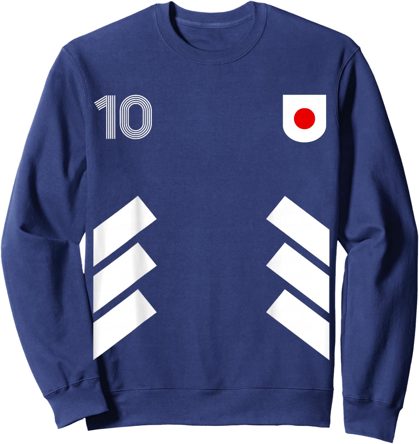 Retro10 Japan Football Japan Soccer Japan Flag Sweatshirt - Sweatshirt | Navy
