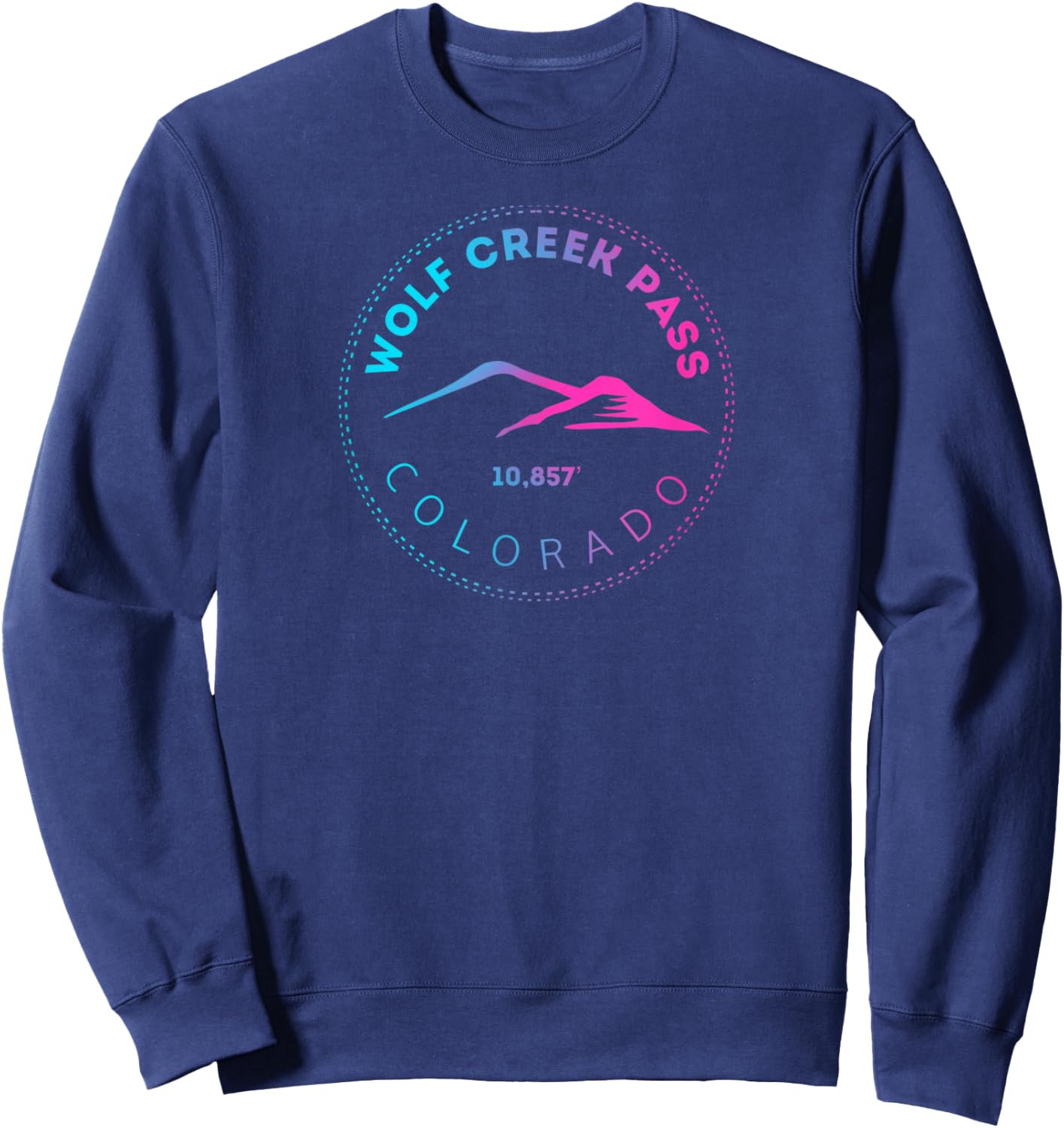 Wolf Creek Pass Colorado – Radiant Elevated Mountain Sweatshirt - Sweatshirt | Navy