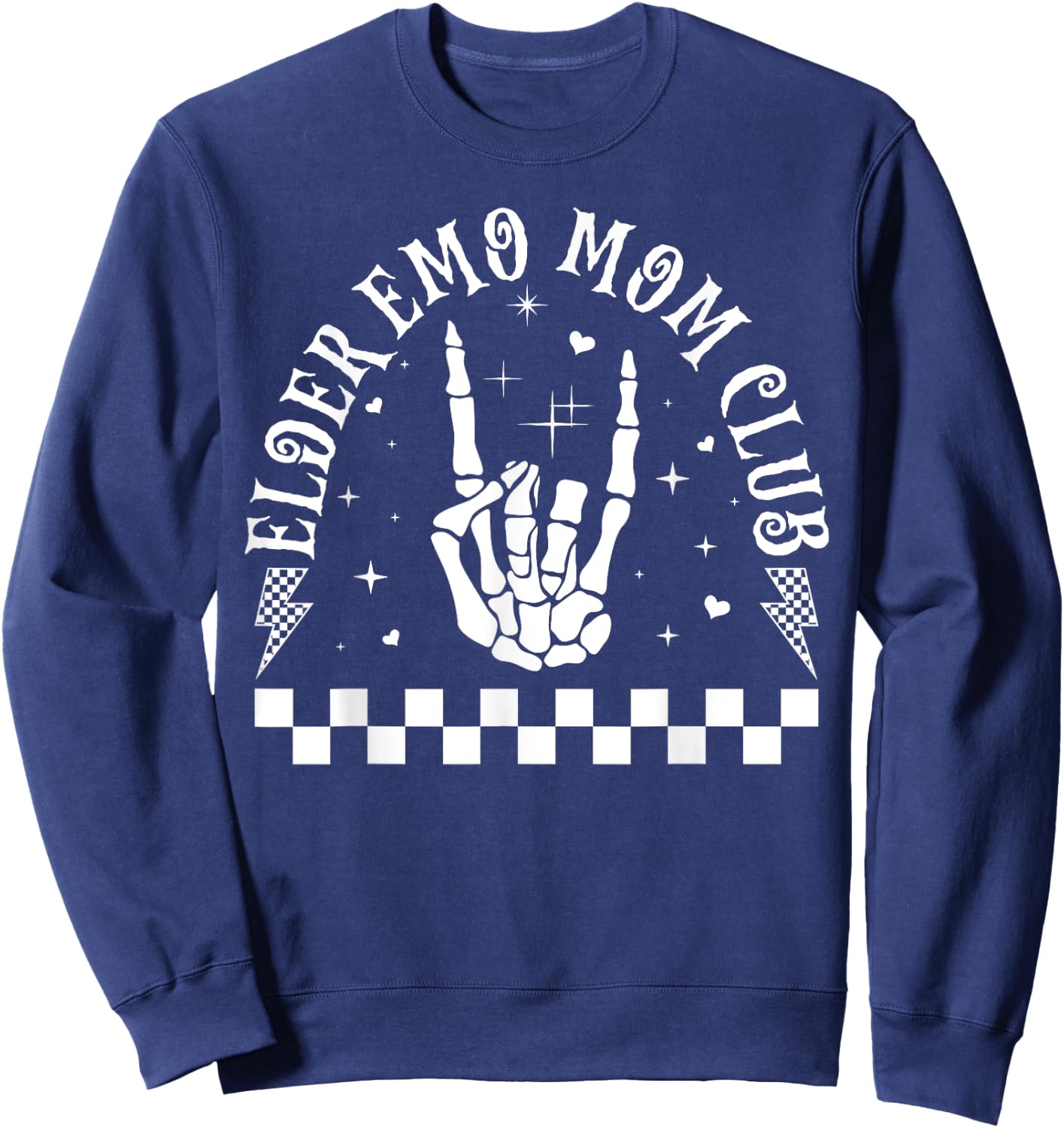 Elder Emo Mom Club Emo Lifestyle Emo Music Goth Subculture Sweatshirt - Sweatshirt | Navy