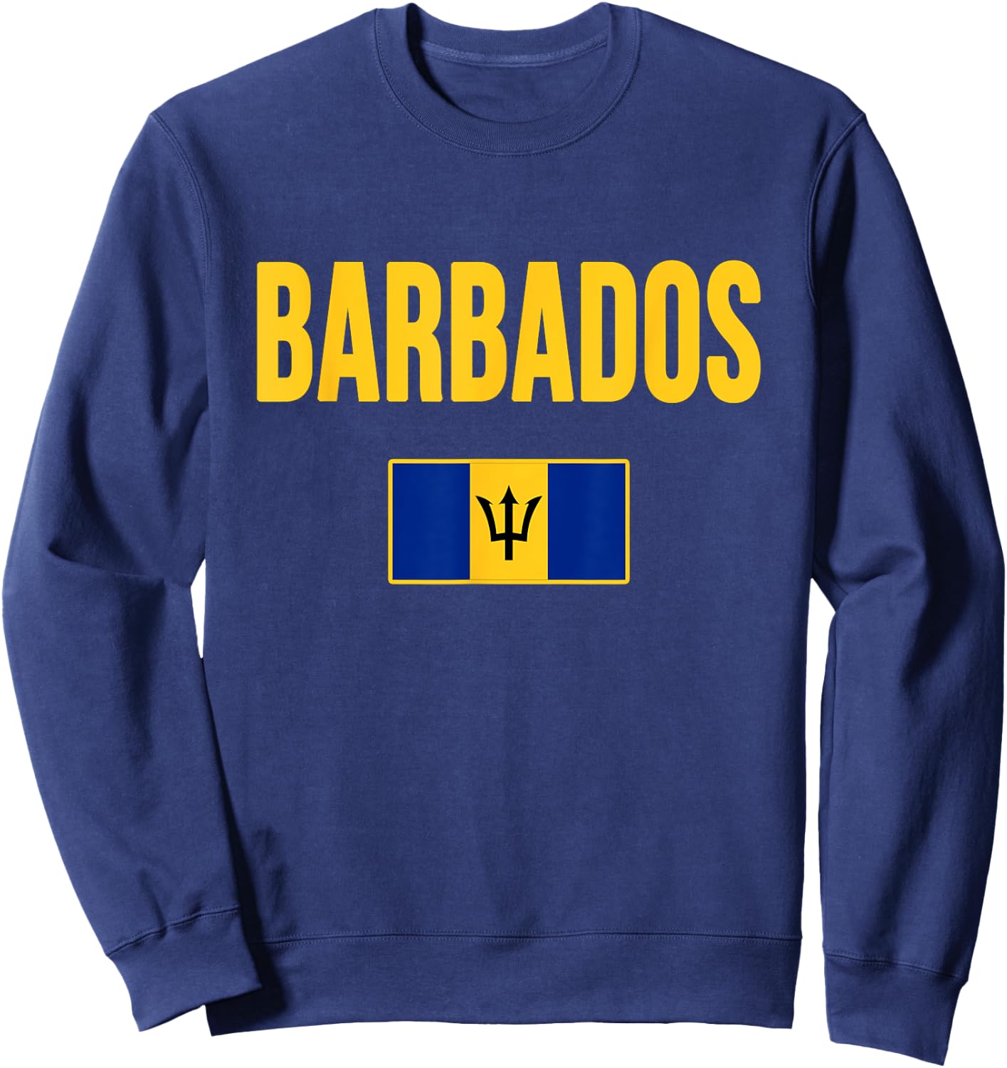 Barbados Flag Barbadian Souvenir Sweatshirt - Sweatshirt | Navy