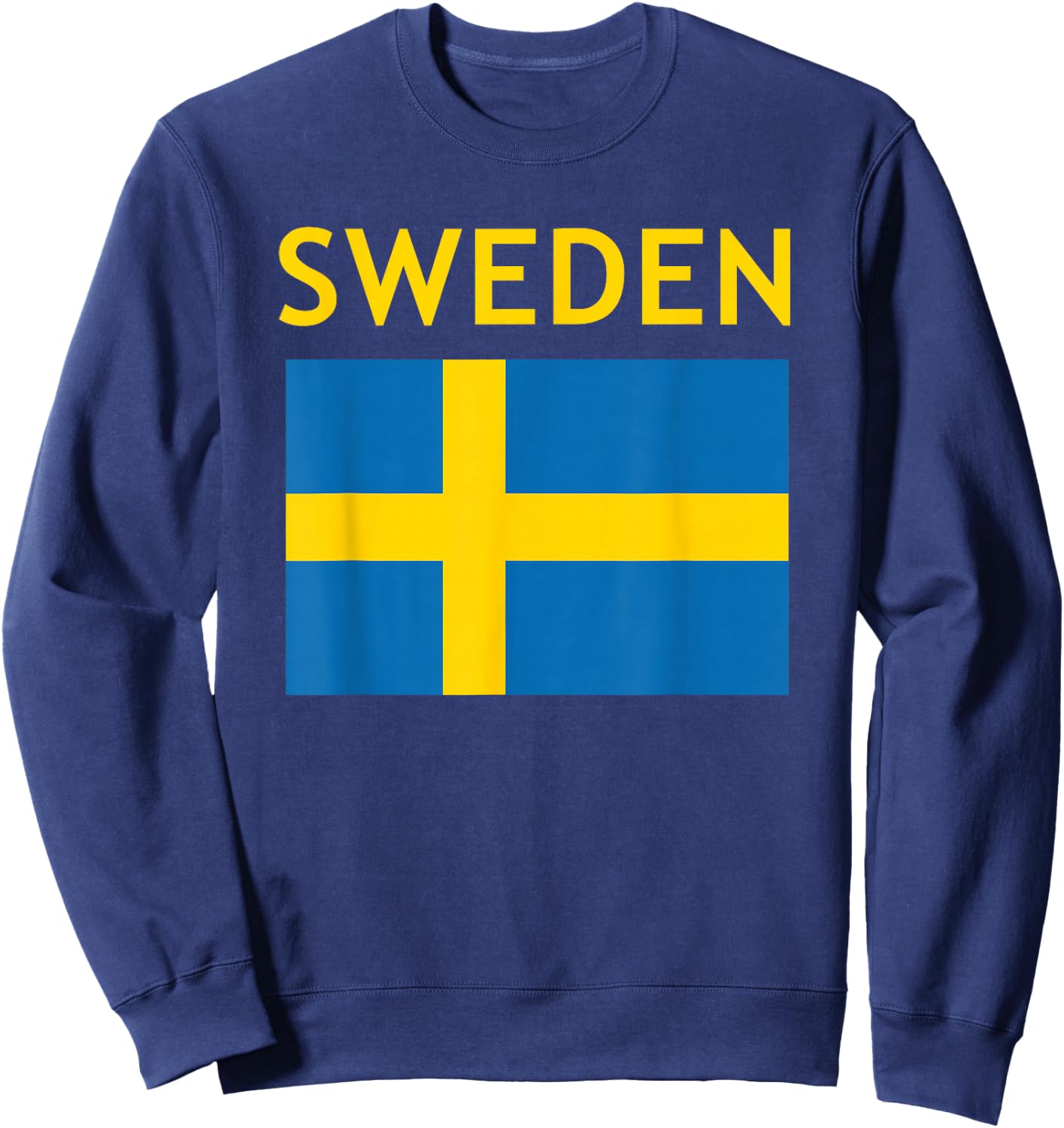 Kids Vintage Sweden Flag Swedish Souvenir Boys Girls Toddler Sweatshirt - Sweatshirt | Navy