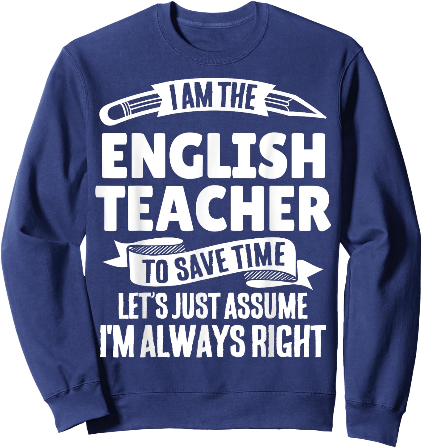 English Teacher - Of Course I'm Awesome! Women Sweatshirt - Sweatshirt | Navy