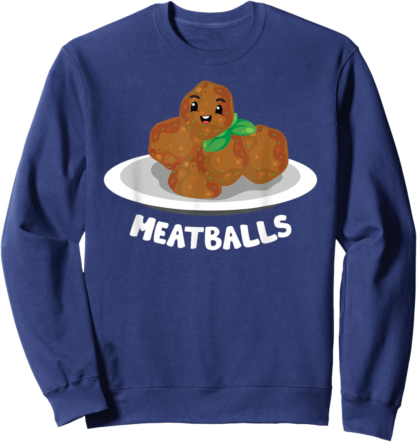 Spaghetti & Meatballs Matching Couple Halloween Best Friends Sweatshirt - Sweatshirt | Navy