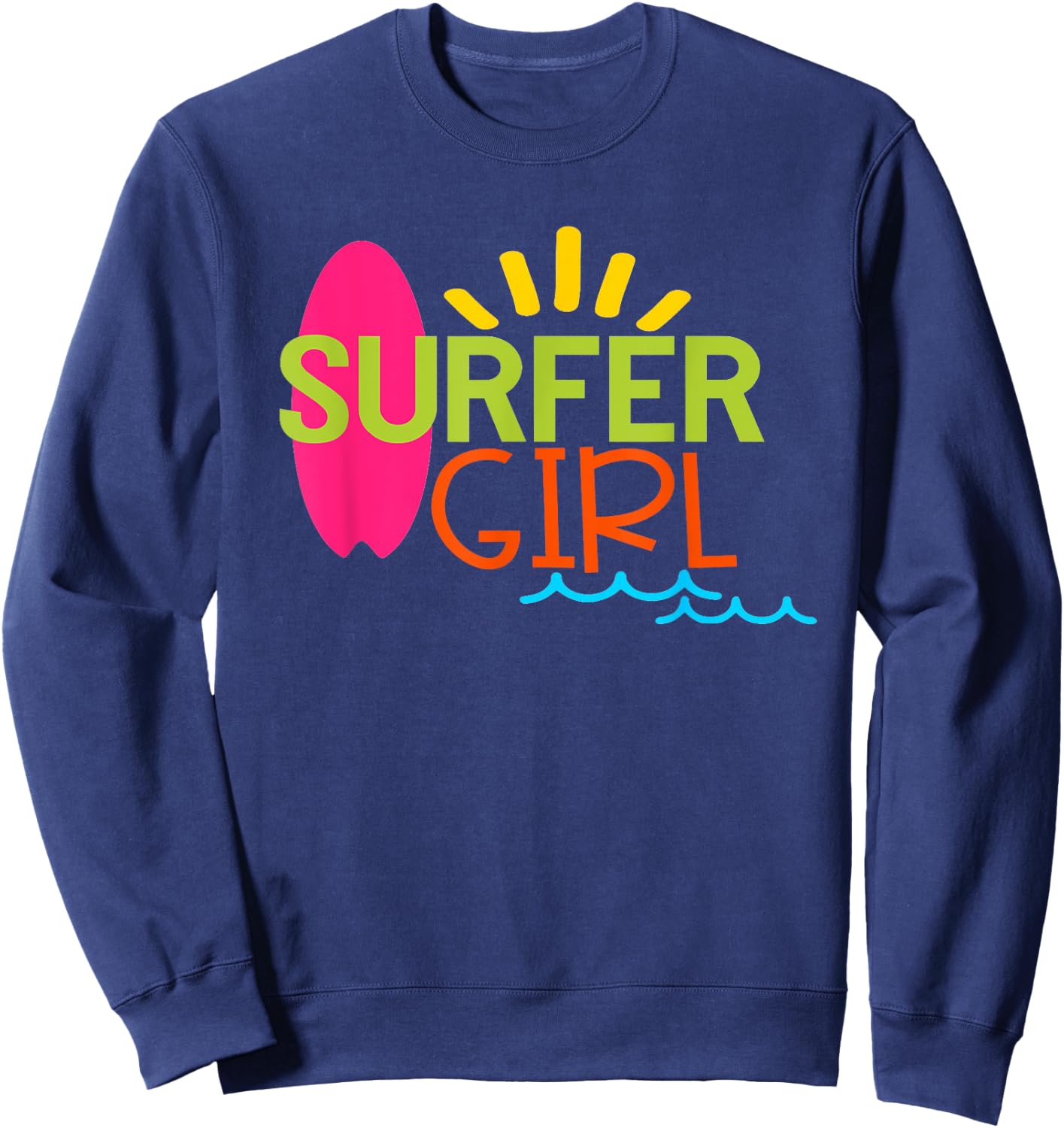 Surfer Girl Sweatshirt - Sweatshirt | Navy