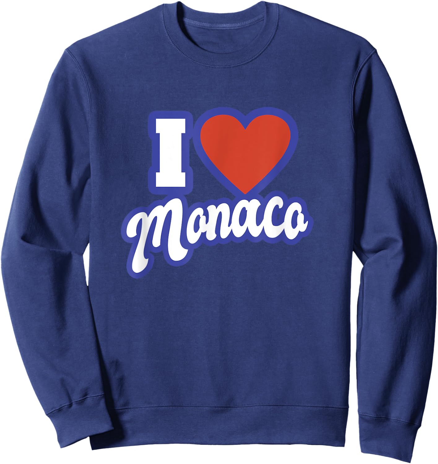I Love Monaco Sweatshirt - Sweatshirt | Navy