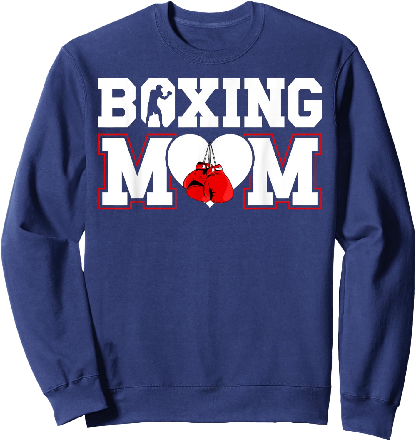 Boxing Mom Boxing Mother Boxing Mama Sweatshirt - Sweatshirt | Navy