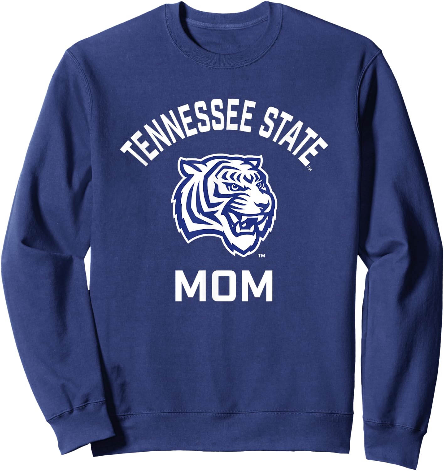 Tennessee State University TSU Tigers Arched Mom Sweatshirt - Sweatshirt | Navy