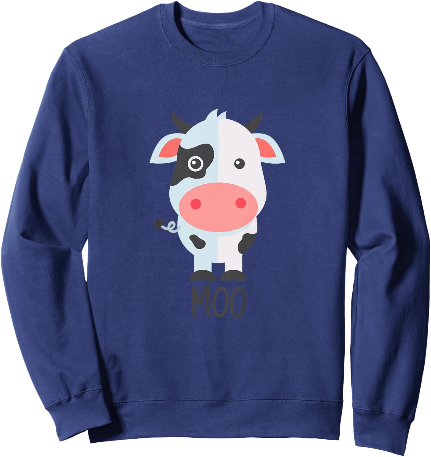 Cute Moo Cow Shirt Sweatshirt - Sweatshirt | Navy
