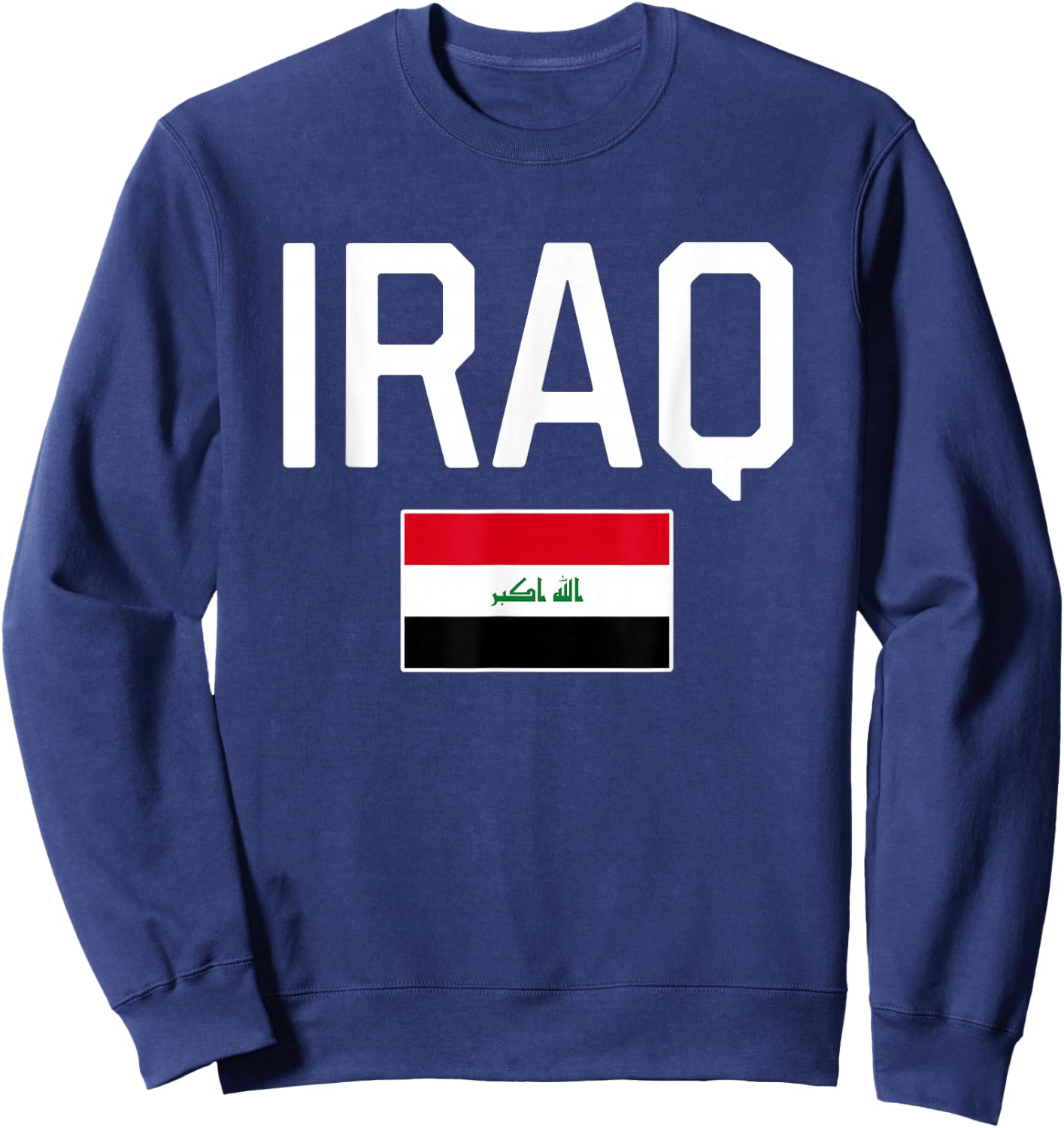 Iraq Flag Women Kids Boys Girls Sweatshirt - Sweatshirt | Navy
