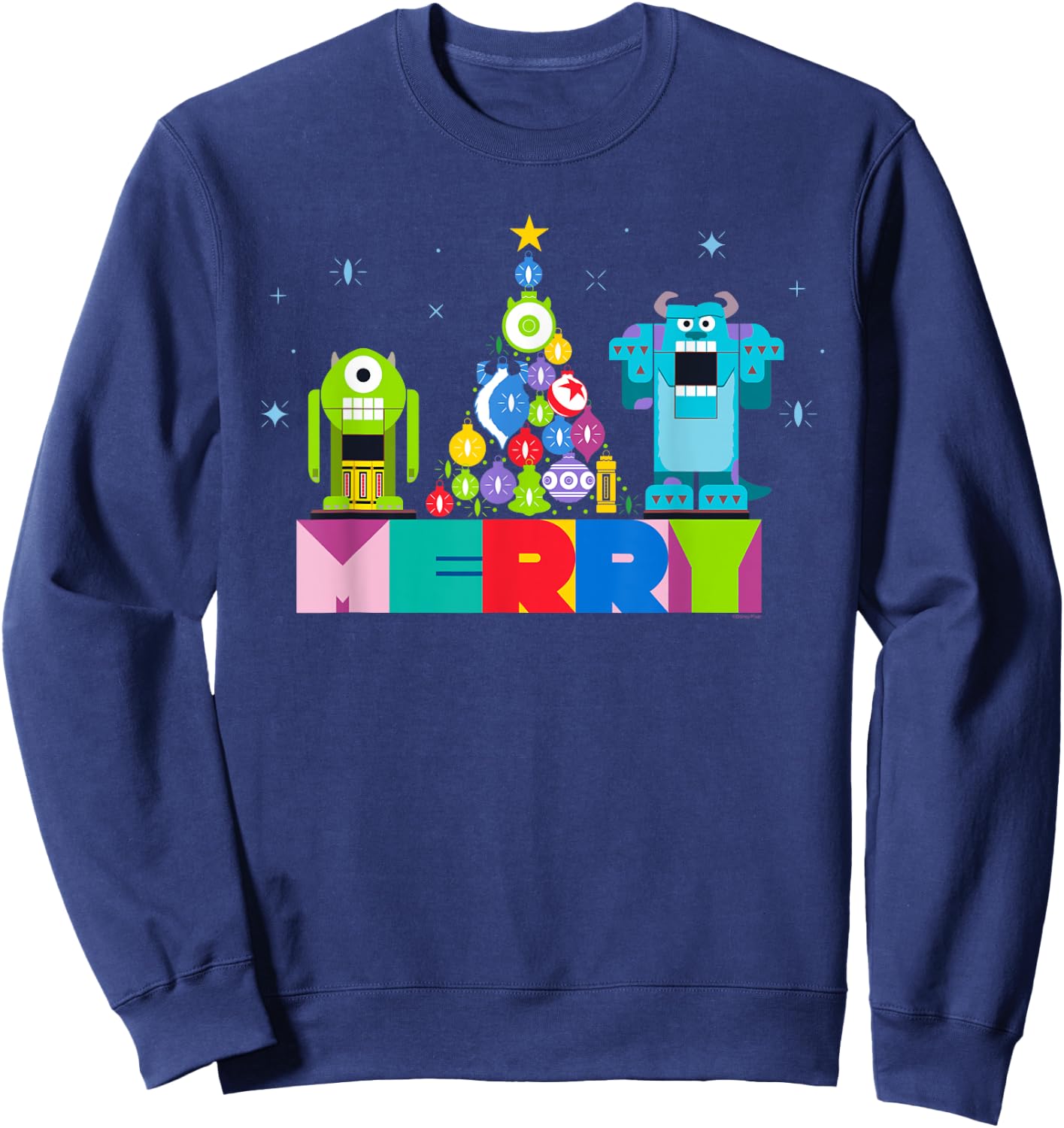 Disney and Pixar’s Monsters, Inc. Christmas Nutcrackers Sweatshirt - Sweatshirt | Navy