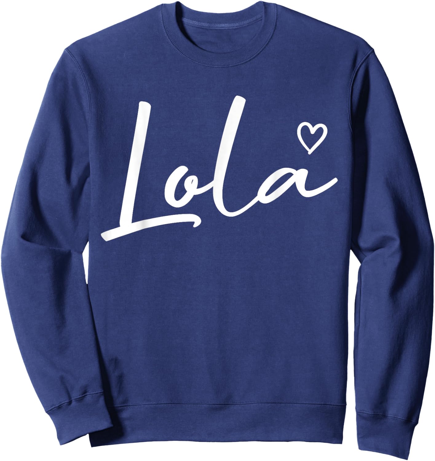 Lola Gifts Grandma Heart Mother's Day Lola Sweatshirt - Sweatshirt | Navy