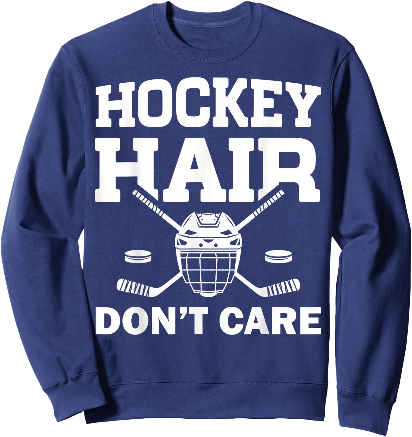 Funny Ice Hockey Design For Girls Women Ice Hockey Player Sweatshirt - Sweatshirt | Navy