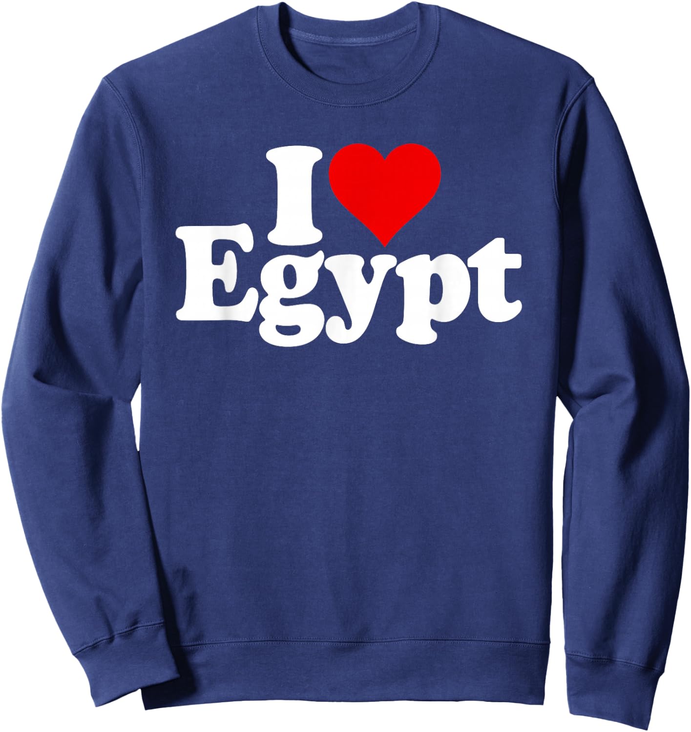 I Love Heart Egypt Sweatshirt - Sweatshirt | Navy