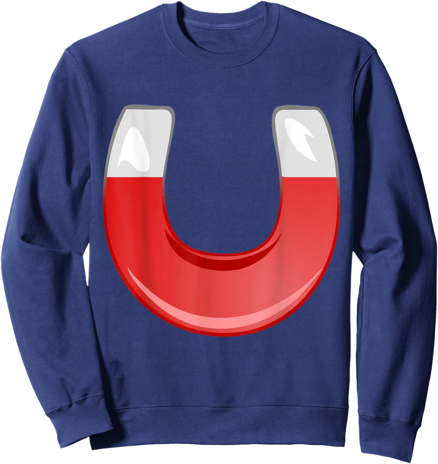 Horseshoe Magnet Metal Magnetic Magnetism Sweatshirt - Sweatshirt | Navy