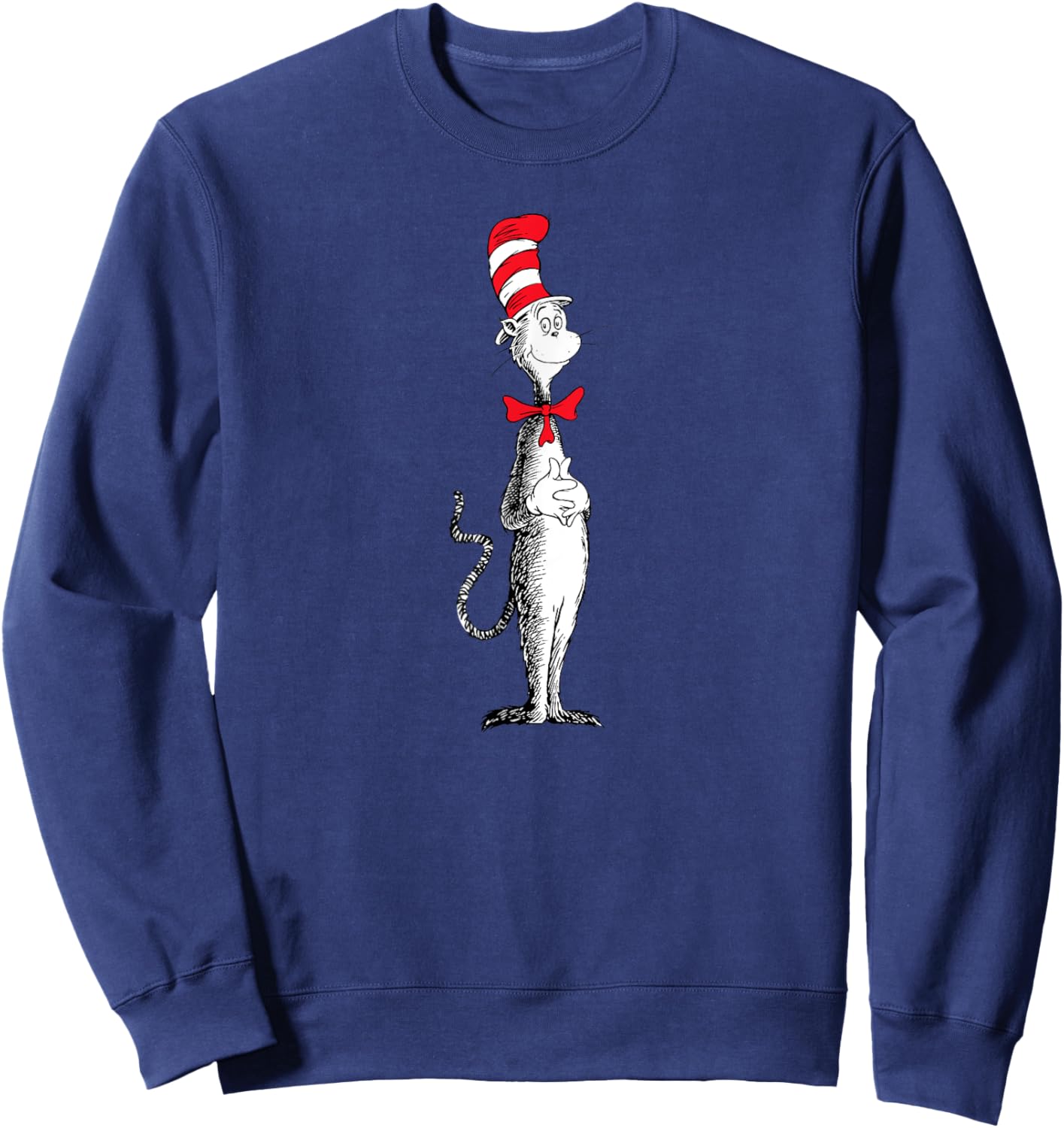 Dr. Seuss Standing Cat Sweatshirt - Sweatshirt | Navy