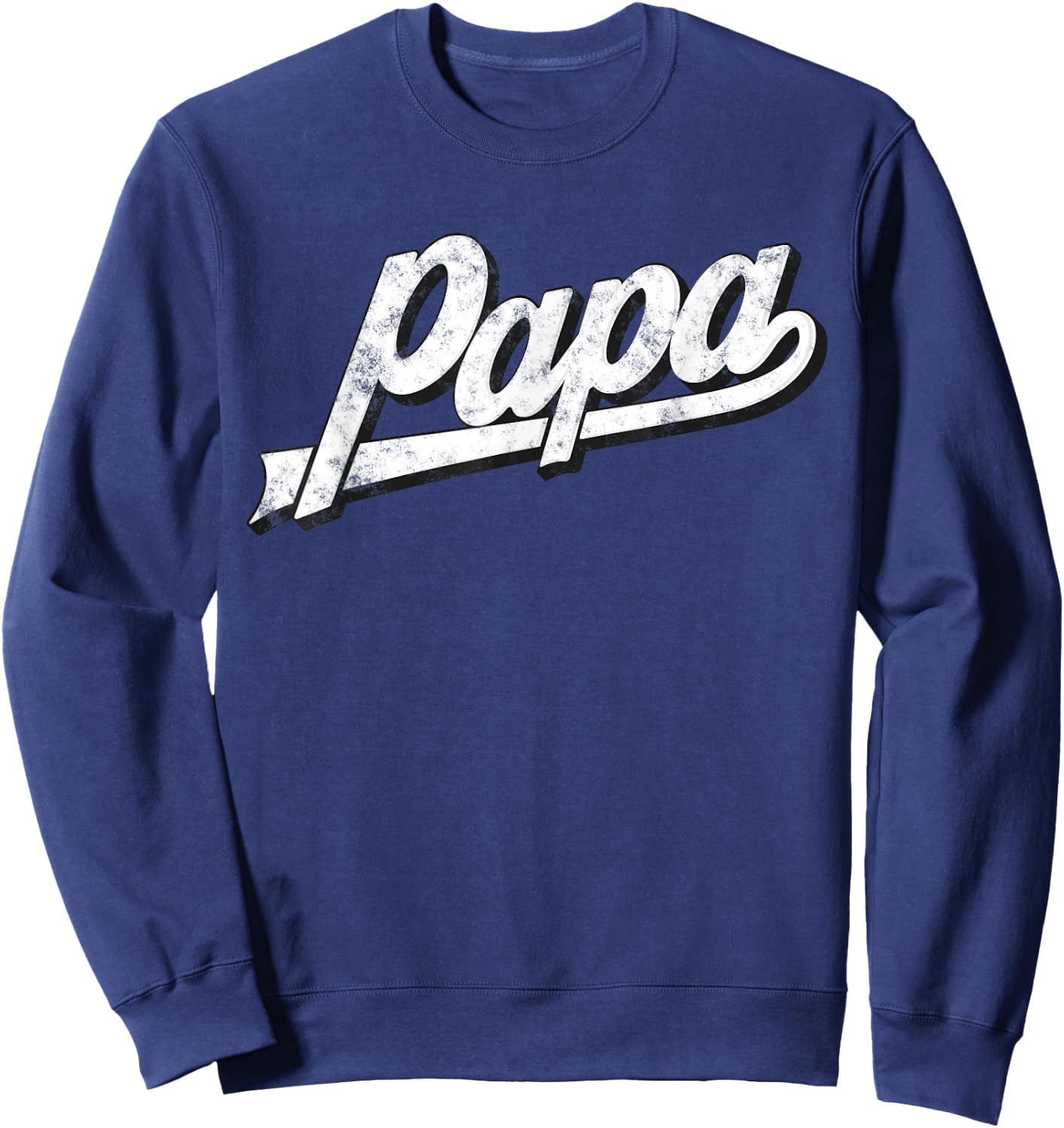 Papa Retro Style Funny Father’s Day Gifts For Dad Grandpa Sweatshirt - Sweatshirt | Navy