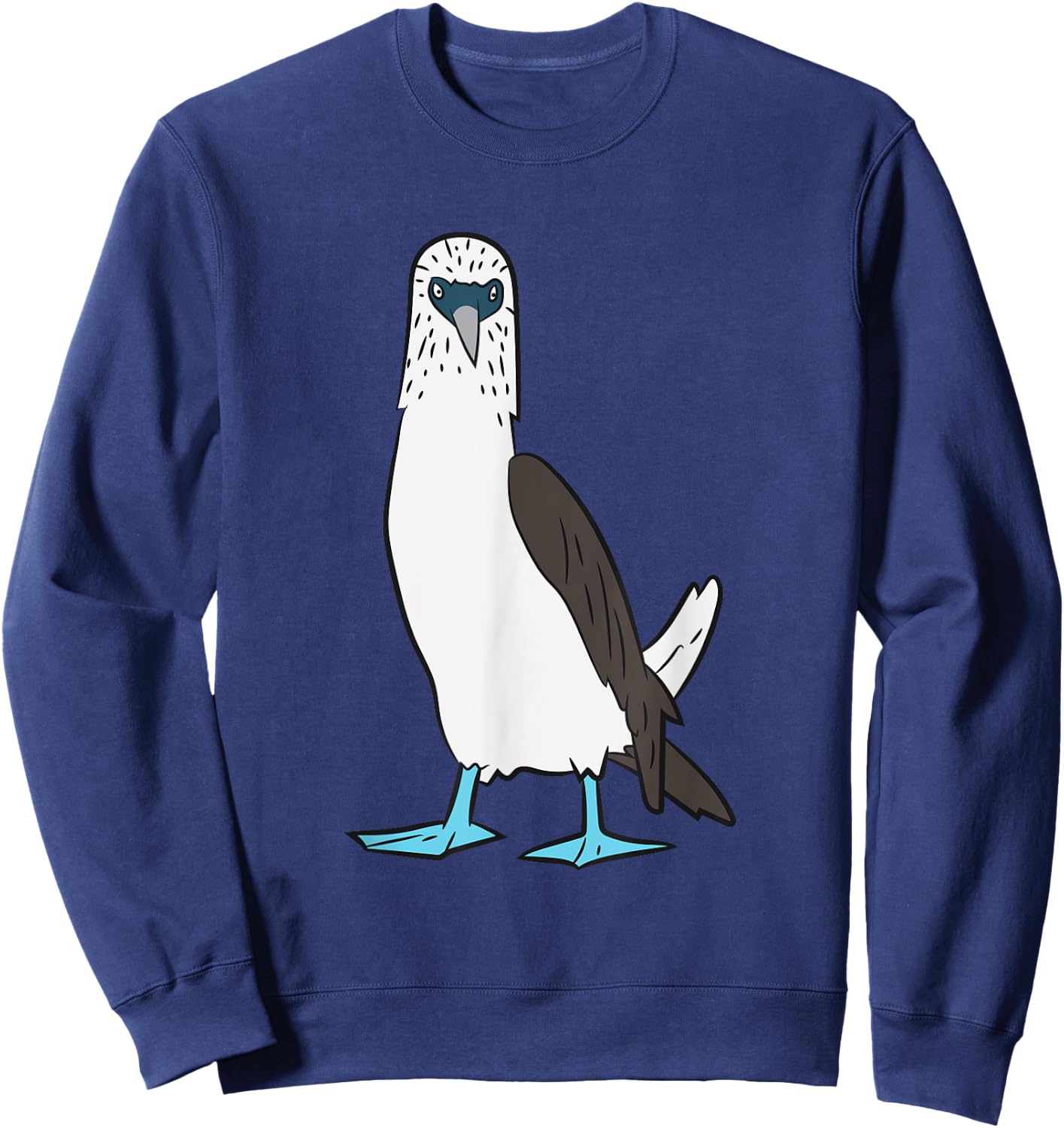 Cute Blue Foot Booby Bird Dancing Blue Foot Boobie Bird Sweatshirt - Sweatshirt | Navy