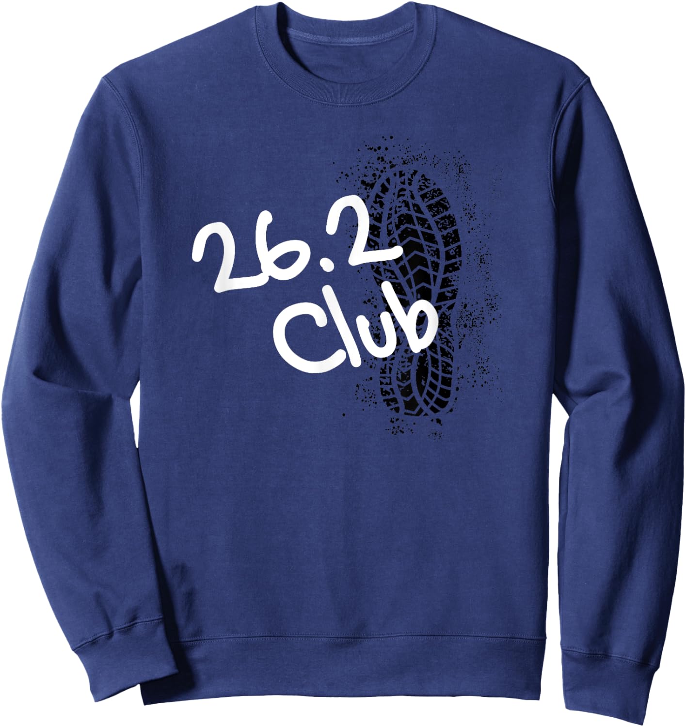 26.2 club Marathon finisher running and jogging Sweatshirt - Sweatshirt | Navy