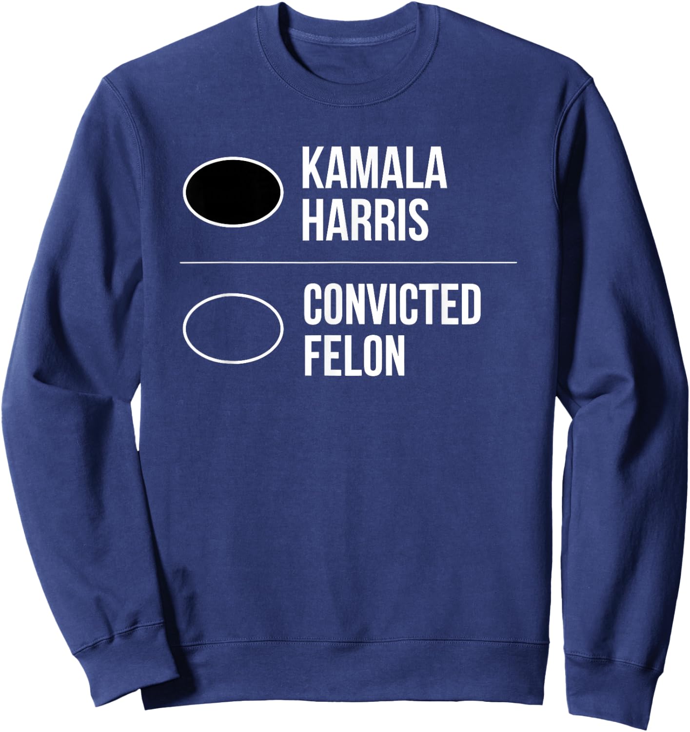 Kamala Harris 2024 Vote Blue No Matter Who Save Democracy Sweatshirt - Sweatshirt | Navy