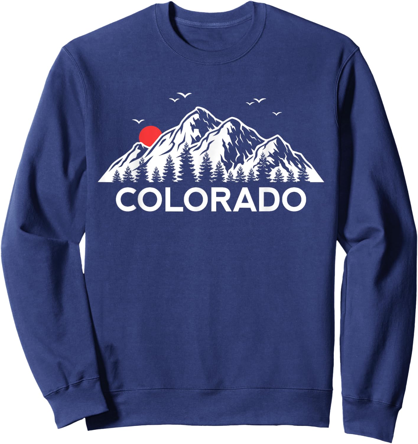 Colorado Forest Rocky Mountains Sweatshirt - Sweatshirt | Navy
