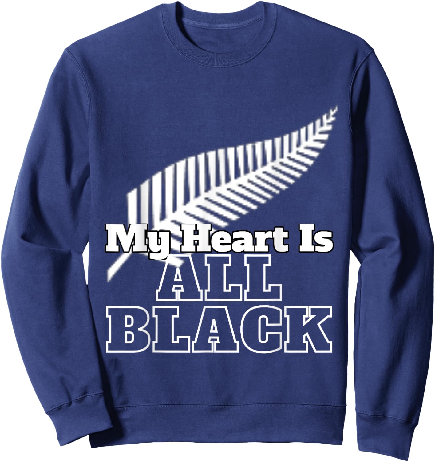 My Heart Is All Black. Sweatshirt - Sweatshirt | Navy