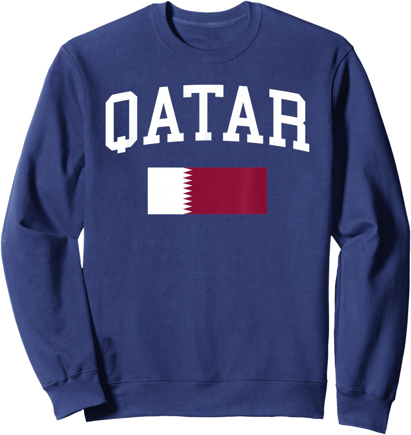 Qatari Flag Men Women Kids Qatar Sweatshirt - Sweatshirt | Navy