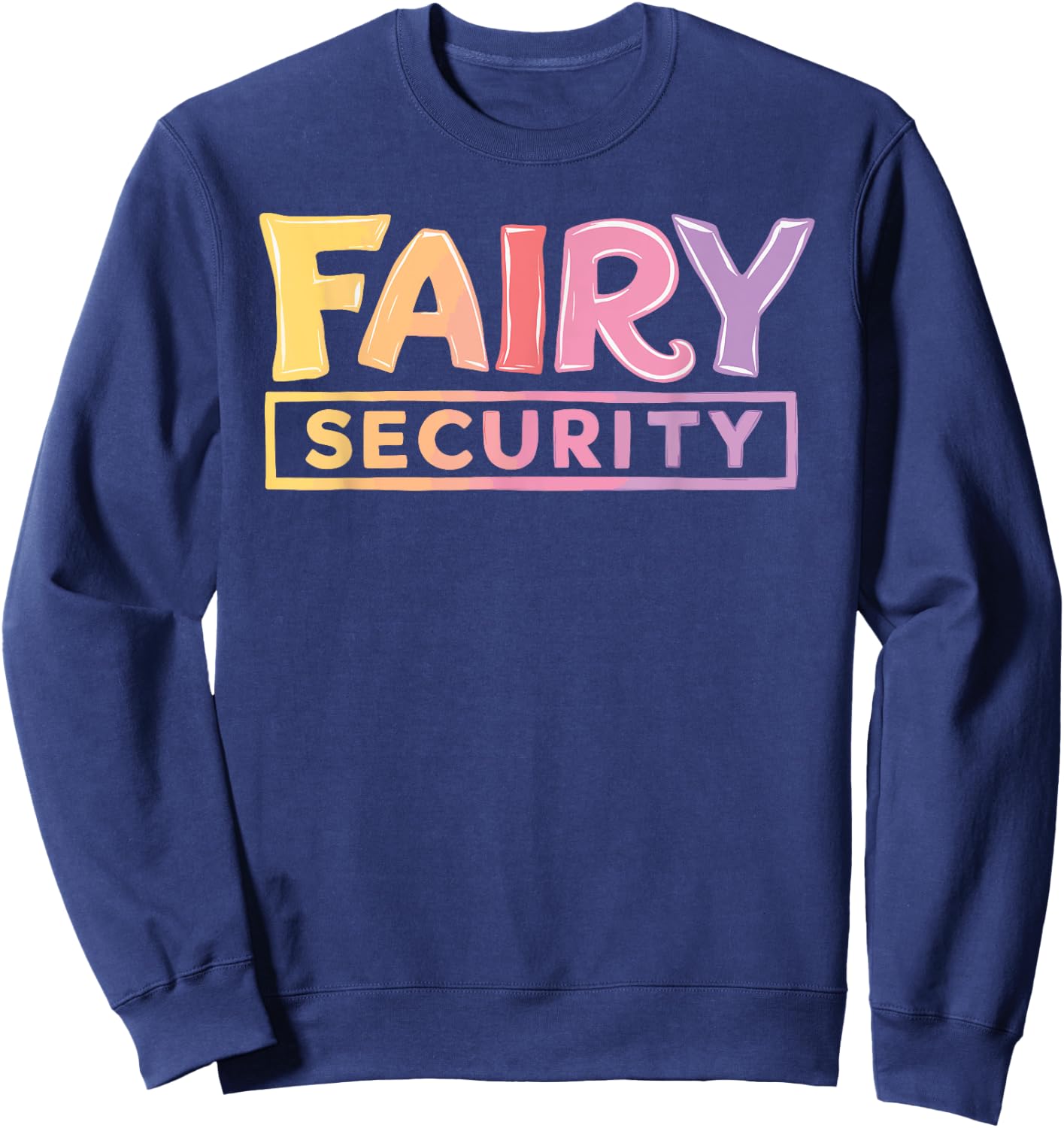 Fairy Security Black Adults , Small, Short Sleeve, , Cotton 65% Polyester 35% Sweatshirt - Sweatshirt | Navy