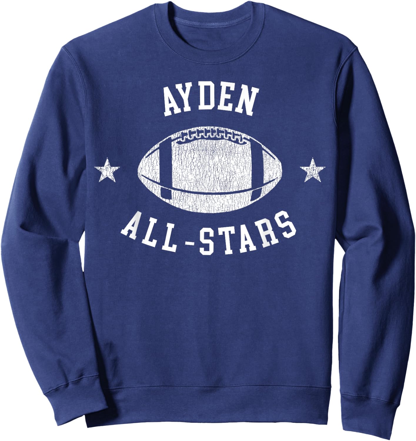Ayden Vintage All-Stars Football Retro 80s Sweatshirt - Sweatshirt | Navy