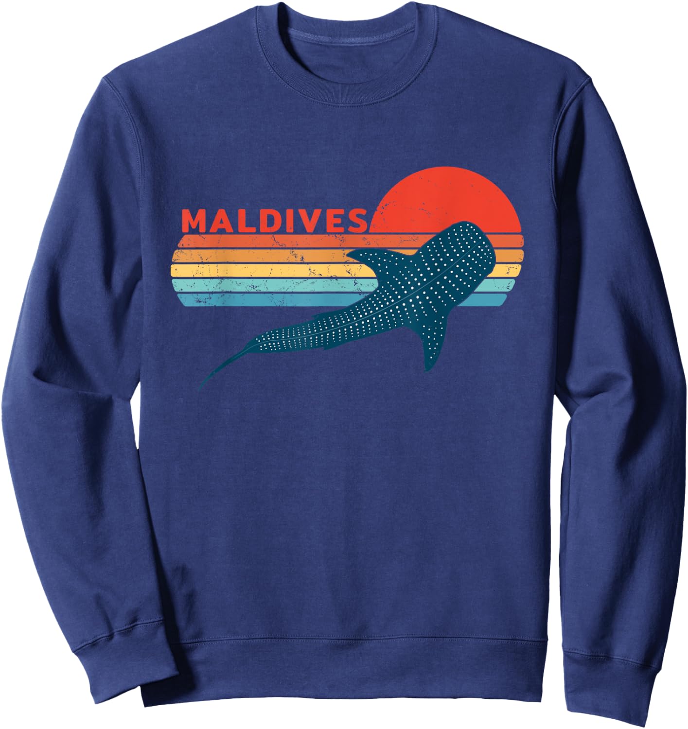 Whale Shark Maldives Diving Sweatshirt - Sweatshirt | Navy