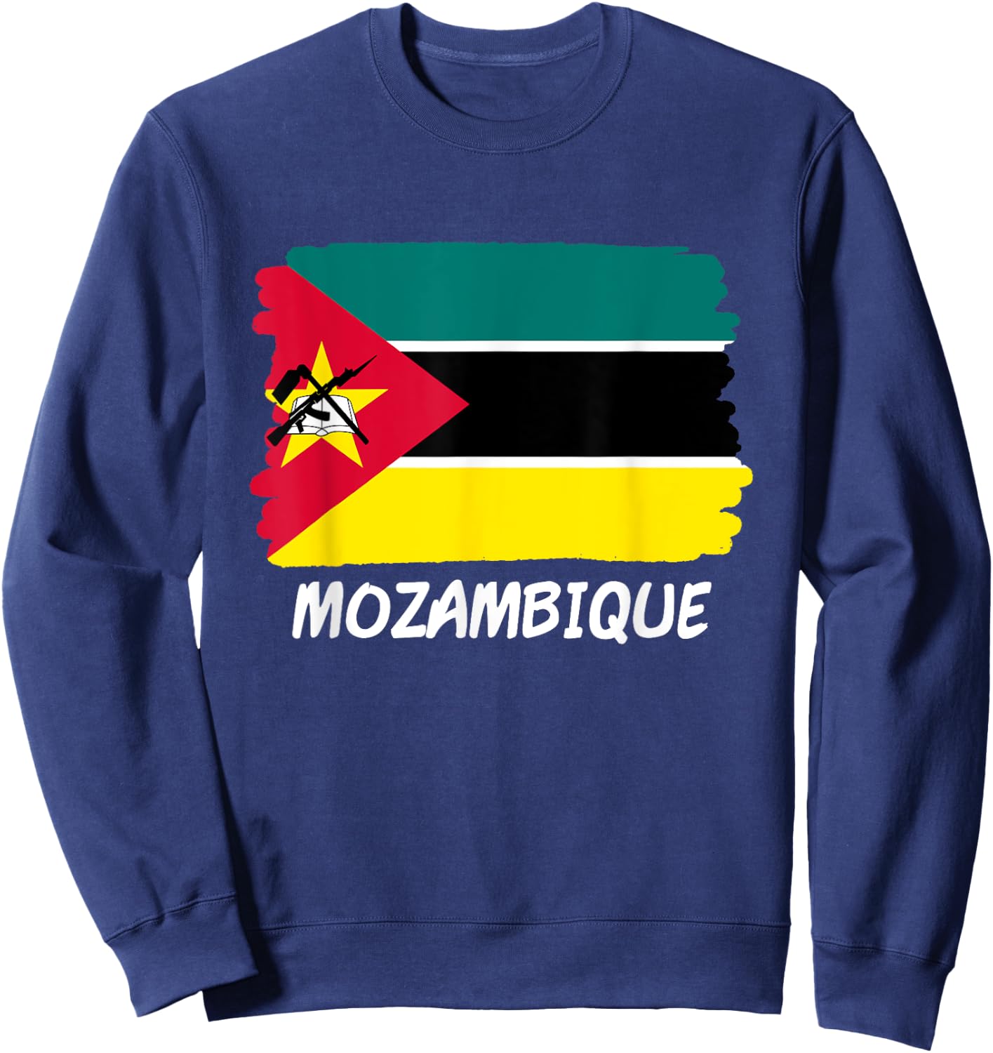 Mozambique Flag Sweatshirt - Sweatshirt | Navy