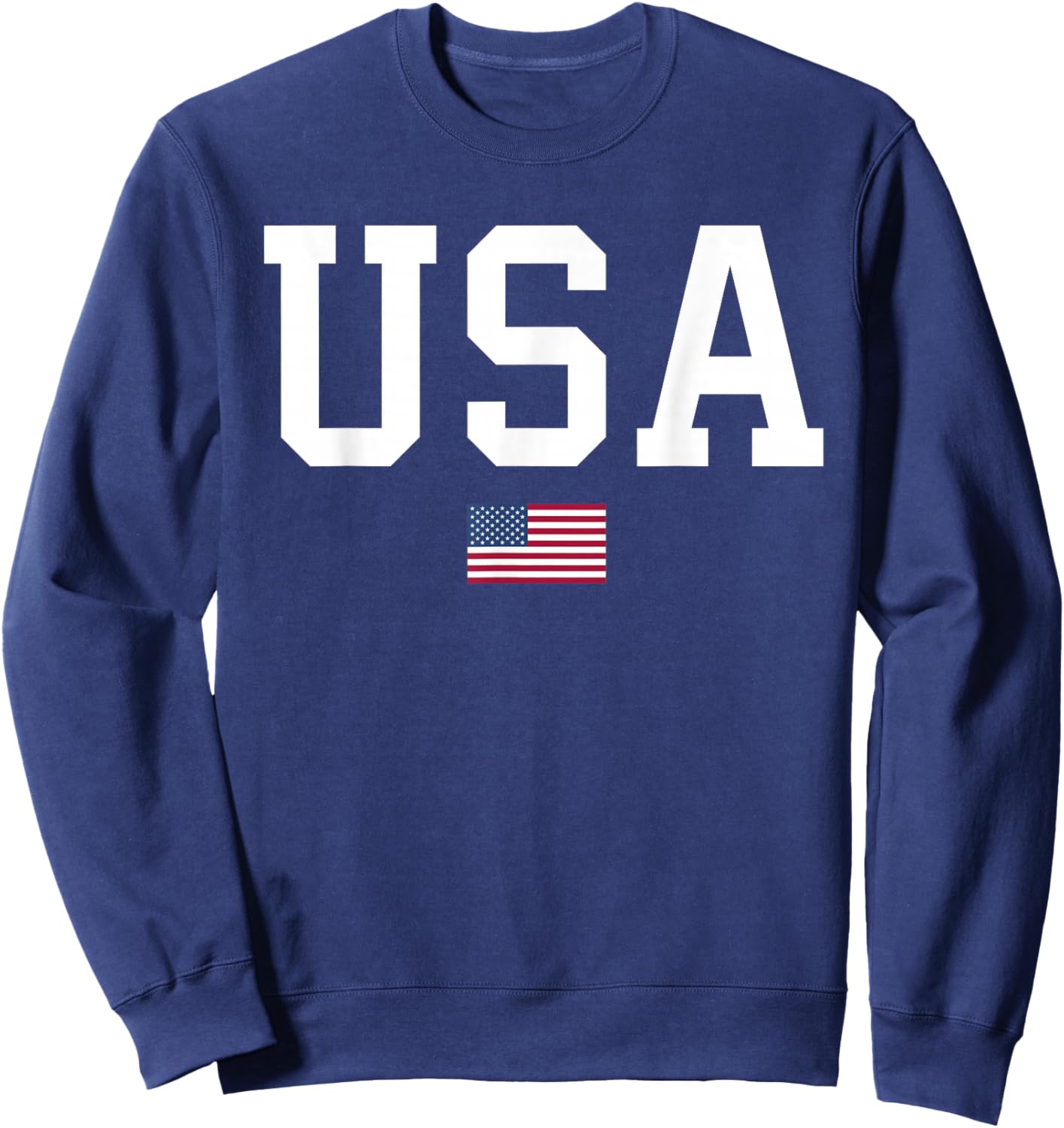 USA American Flag Sweatshirt - Sweatshirt | Navy
