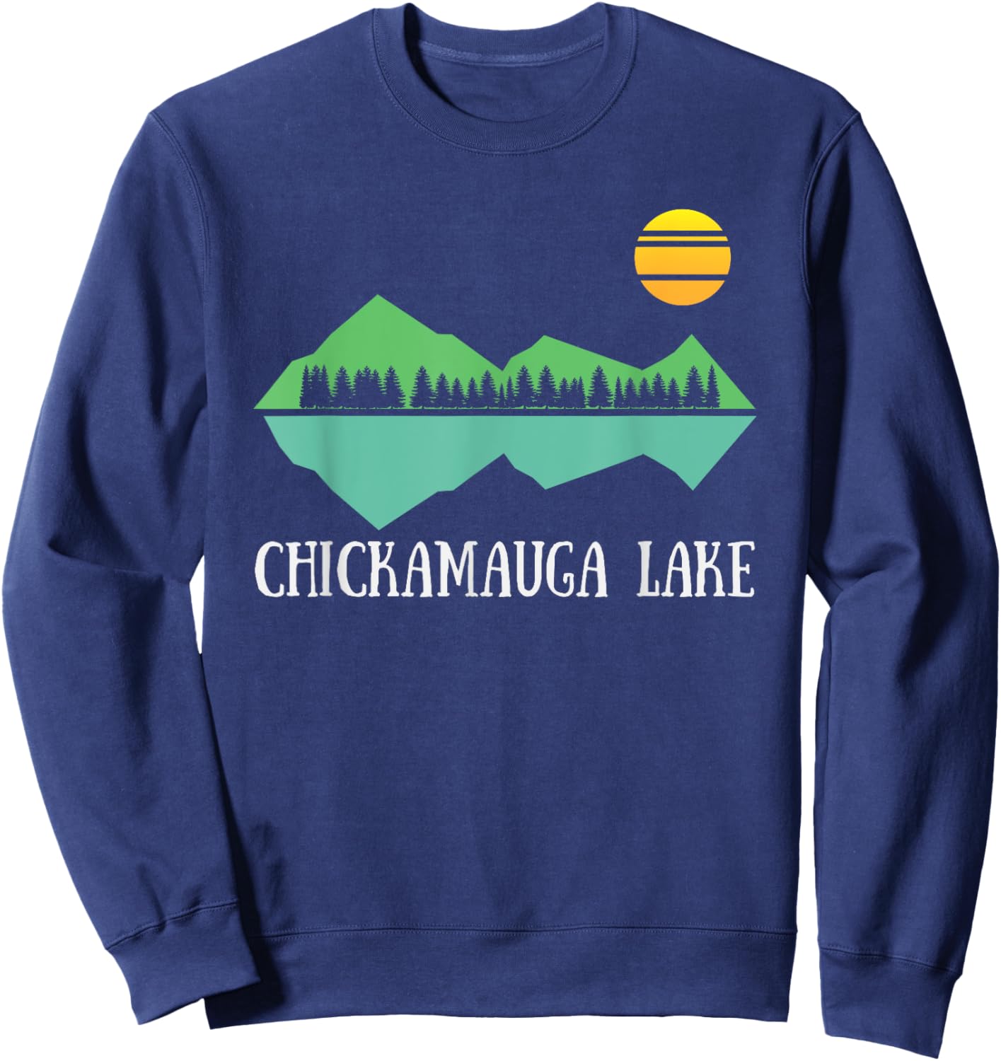Chickamauga Lake Tennessee Forest and Lake Dark Shirt Sweatshirt - Sweatshirt | Navy