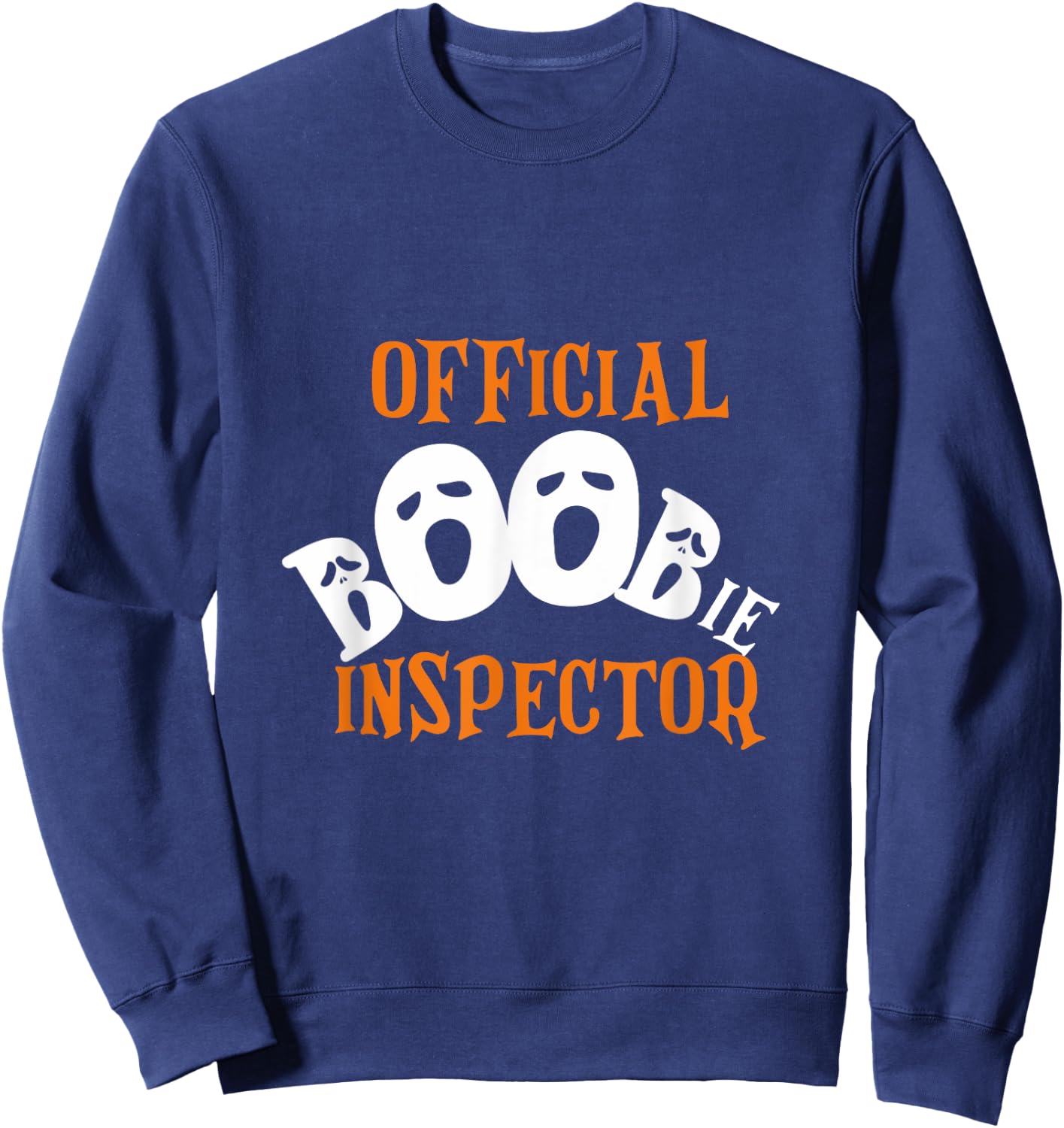 Official Boobie Inspector Halloween Sweatshirt - Sweatshirt | Navy