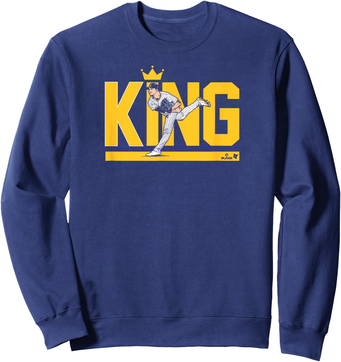 Michael King - Ace Pose - San Diego Baseball Sweatshirt - Sweatshirt | Navy