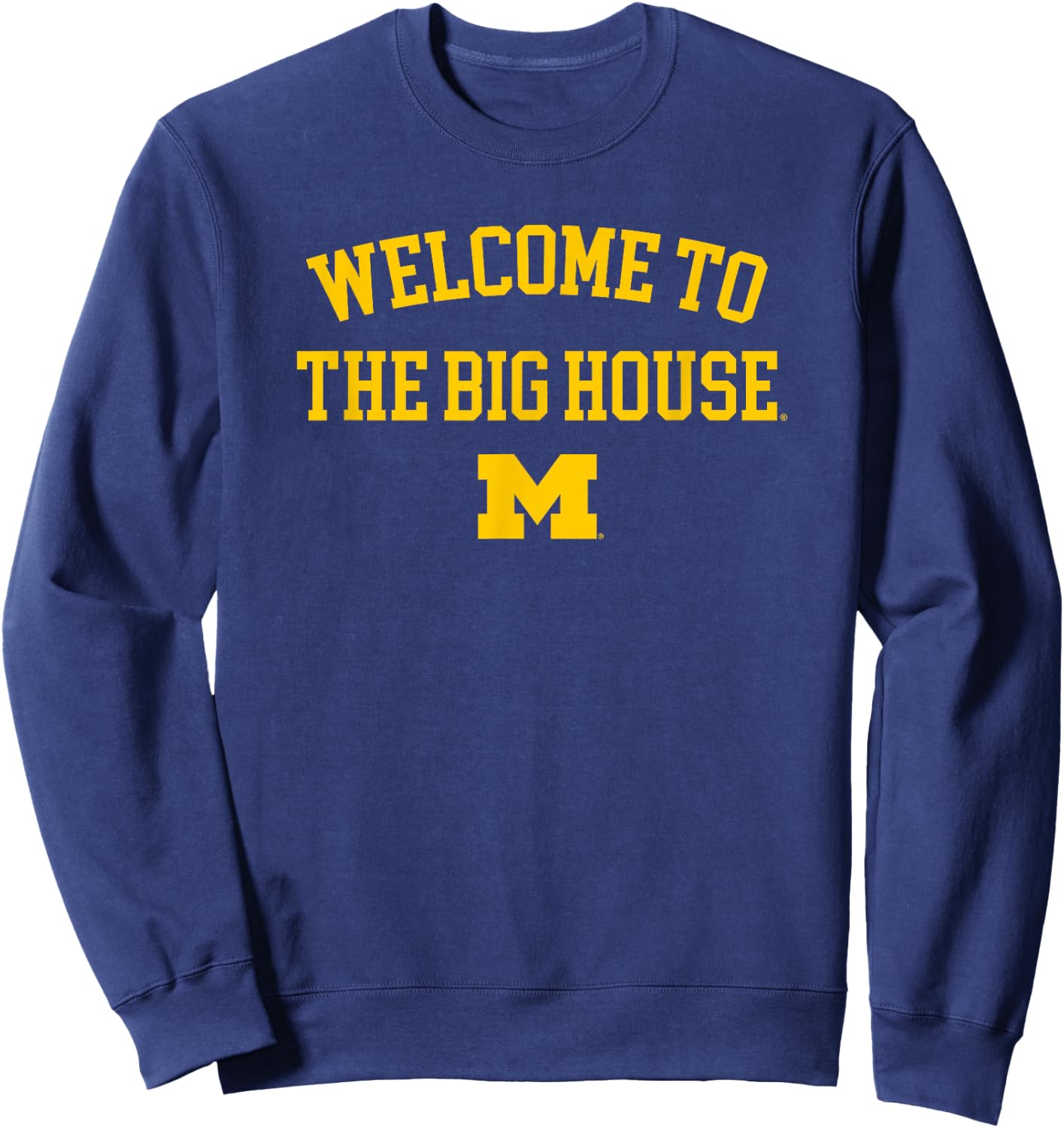 University of Michigan Wolverines U of M The Big House Sweatshirt - Sweatshirt | Navy