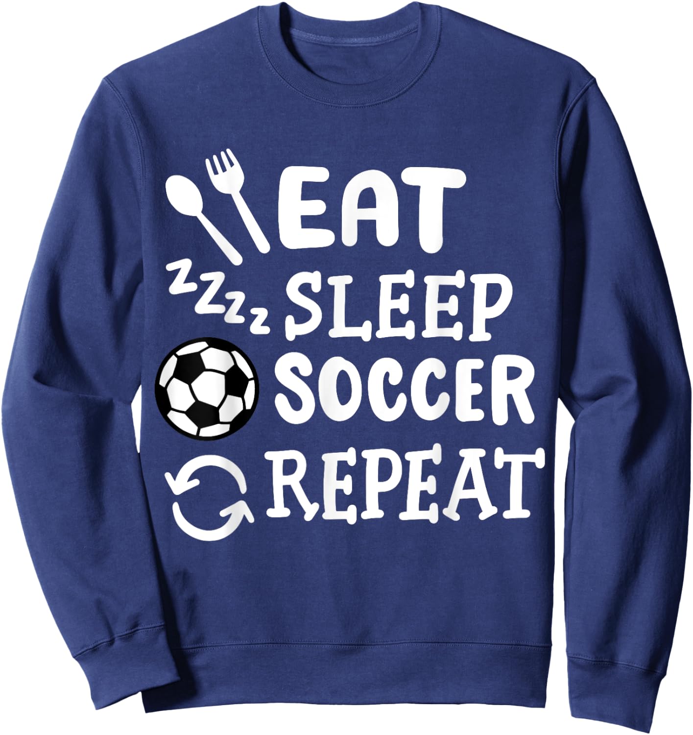 Soccer Soccer Player Sweatshirt - Sweatshirt | Navy