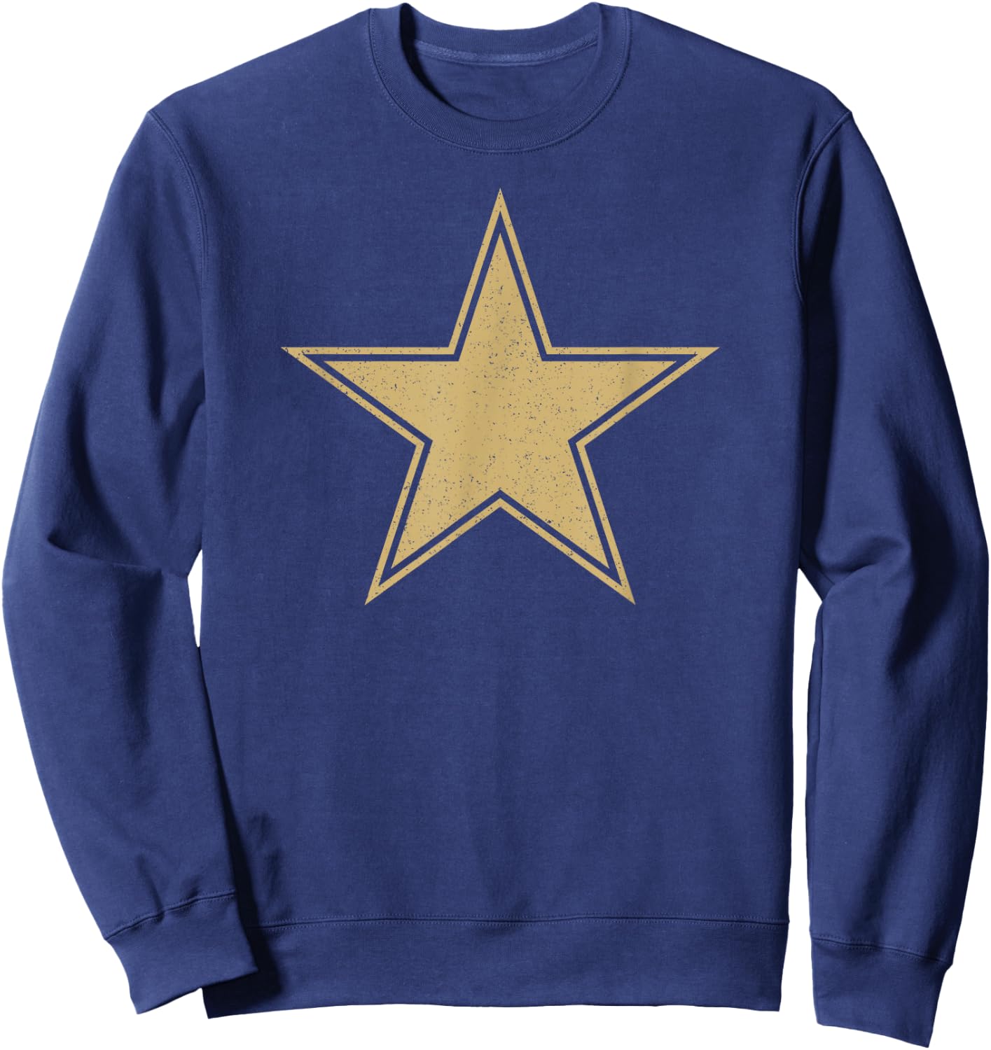 Gold Star on a Sweatshirt - Sweatshirt | Navy