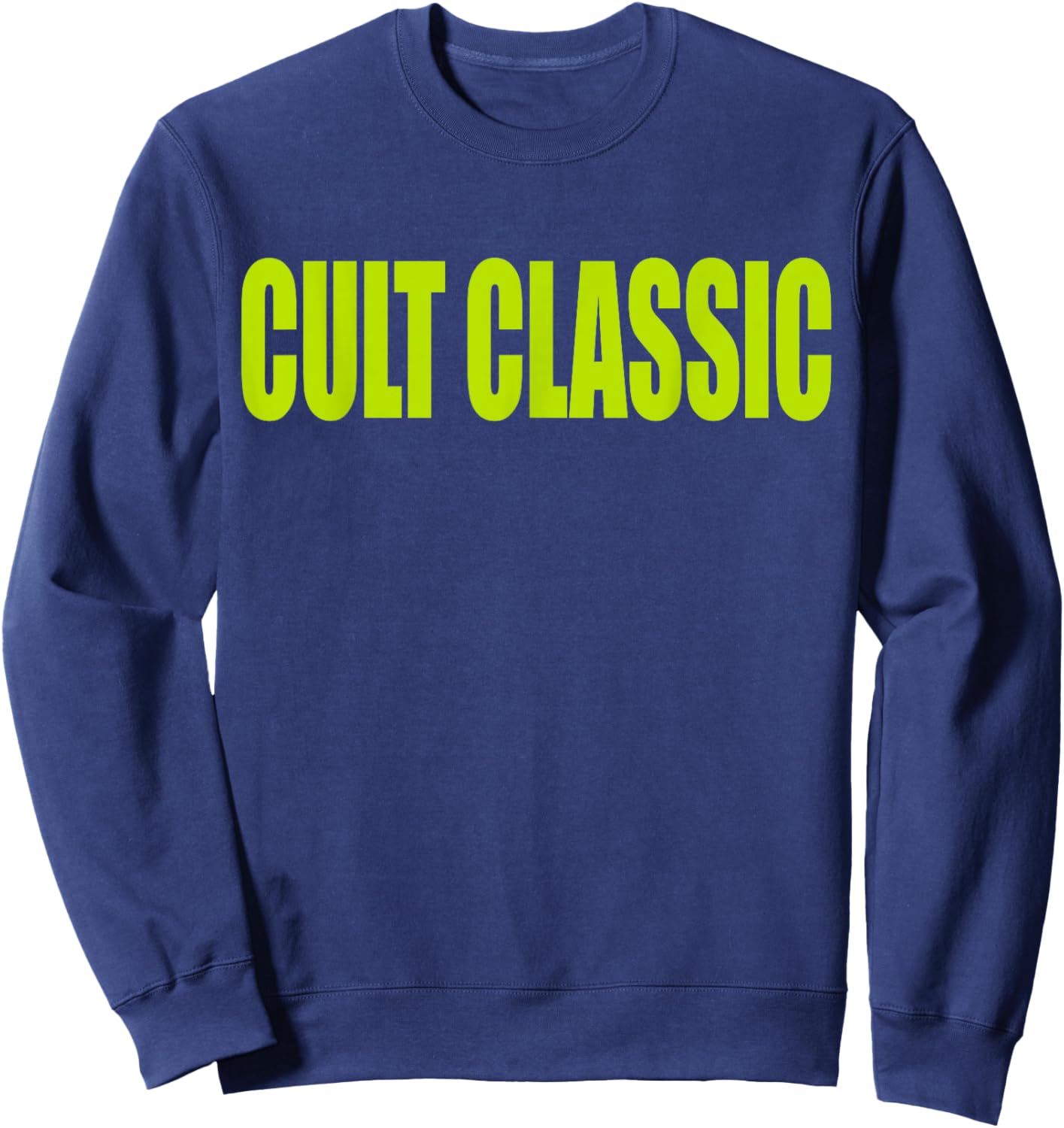 Cult Classic Brat | Hyperpop Y2K Sweatshirt - Sweatshirt | Navy