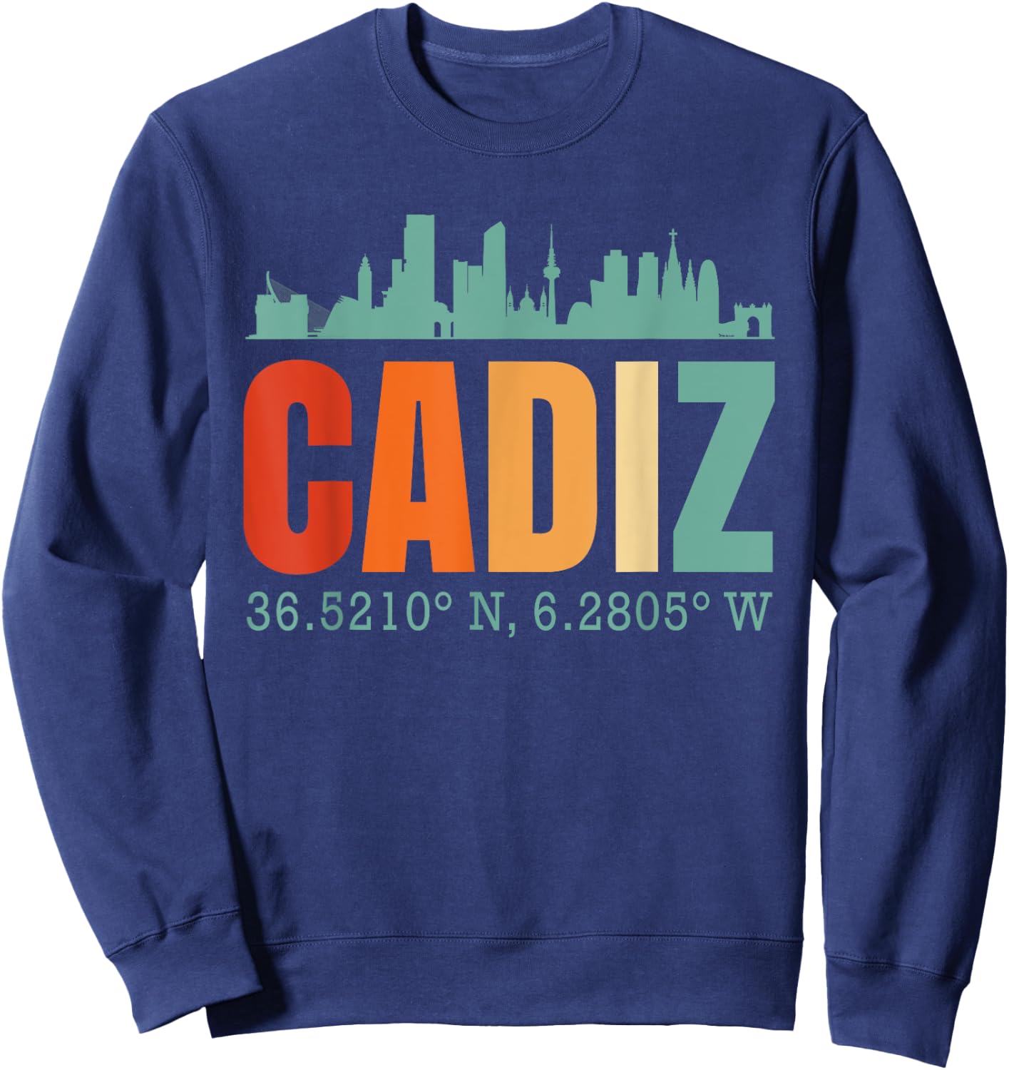 Cadiz Skyline Sweatshirt - Sweatshirt | Navy