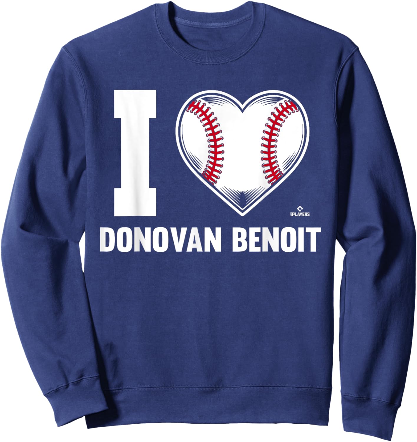 I Heart Donovan Benoit Prospect Baseball Fan Gear Sweatshirt - Sweatshirt | Navy
